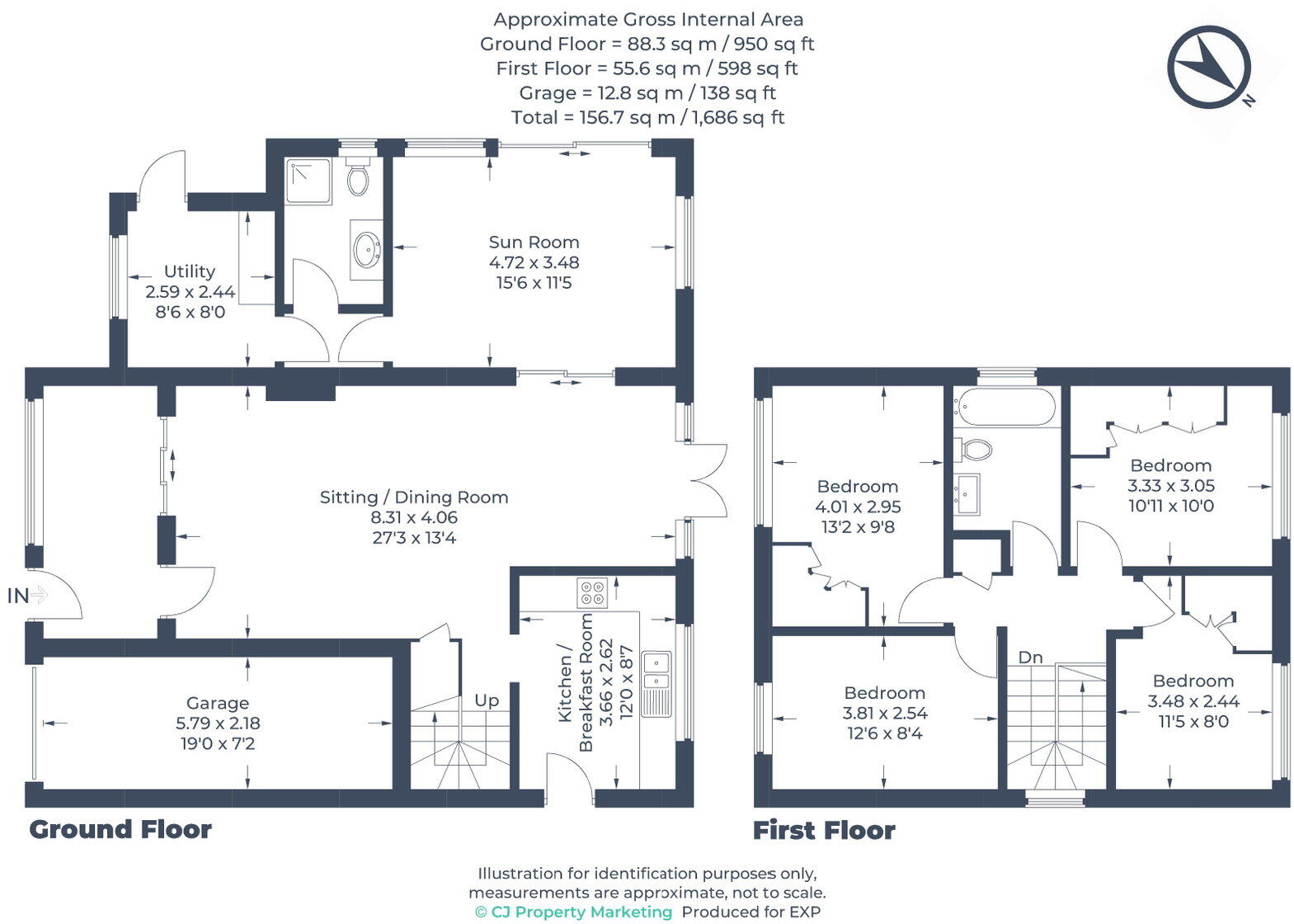 Knolls Way, Clifton, Shefford, SG17 5QZ floorplan