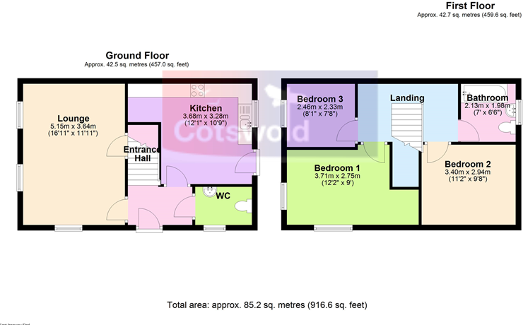 Bramley Close, Bishops Cleeve, Cheltenham, GL52 floorplan