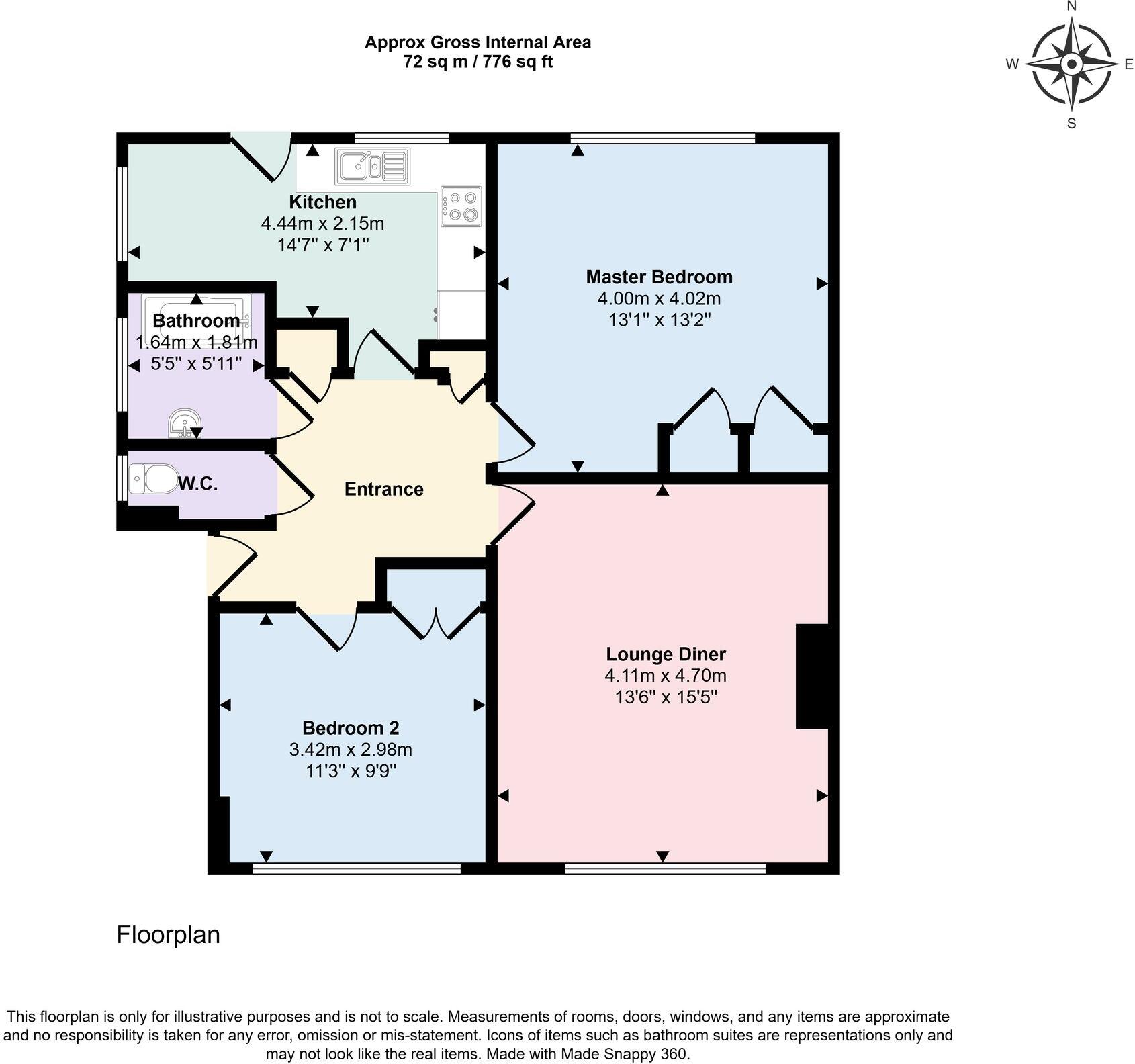 St. Michaels Court, Worthing, BN11 floorplan