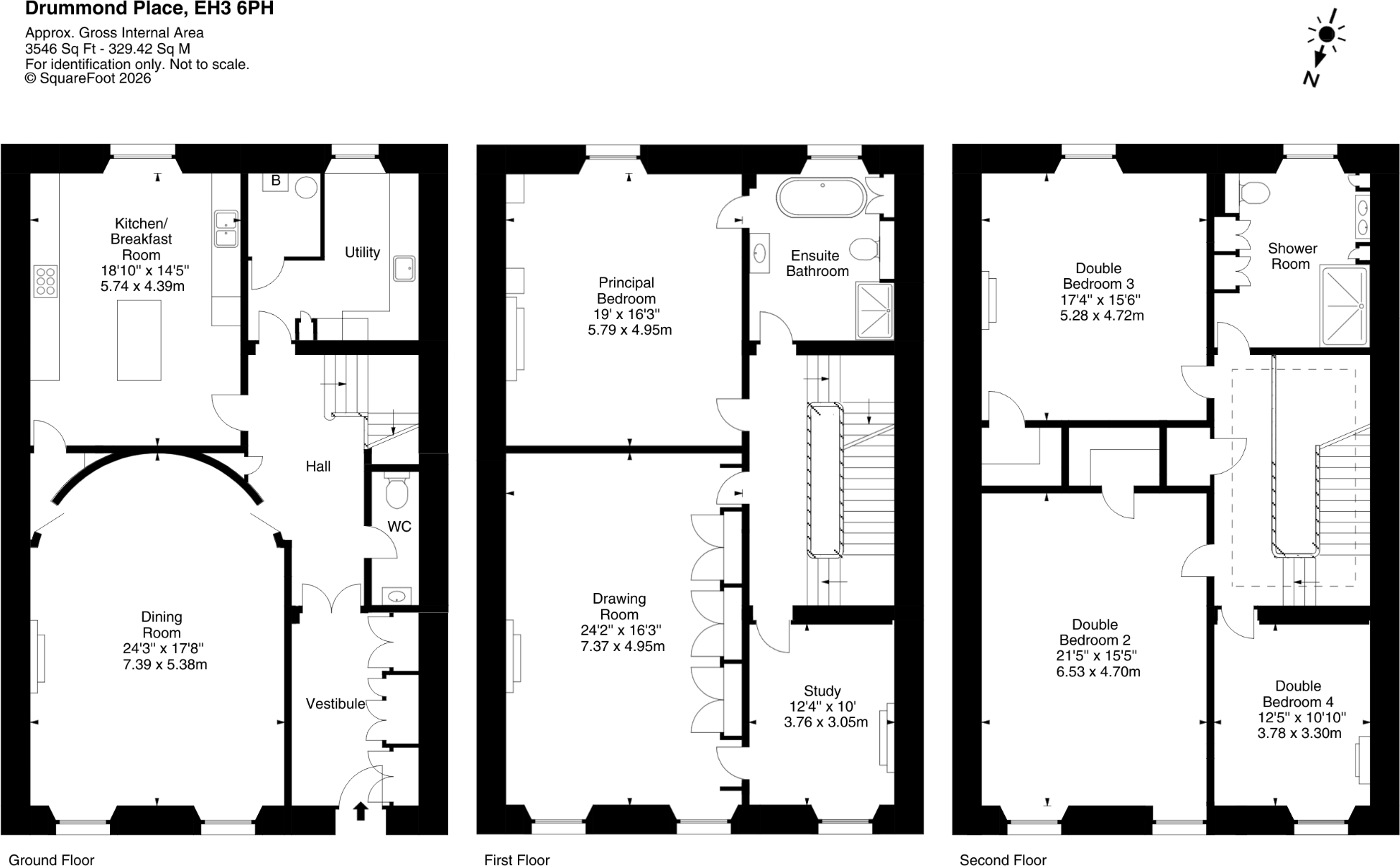 9, Drummond Place, Edinburgh, EH3 floorplan