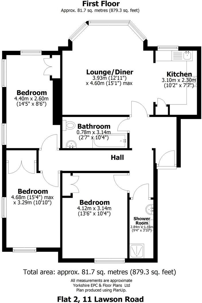 Lawson Road, Sheffield floorplan