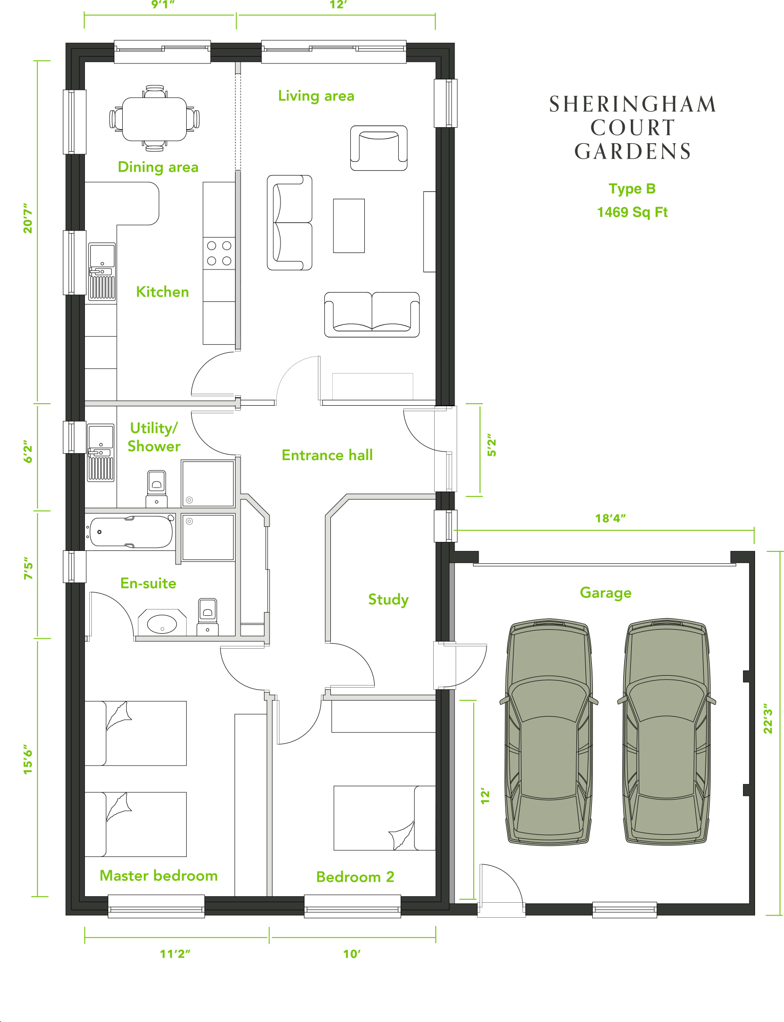Sheringham Court Gardens, Willow Grove, Sheringham, Norfolk, NR26 floorplan