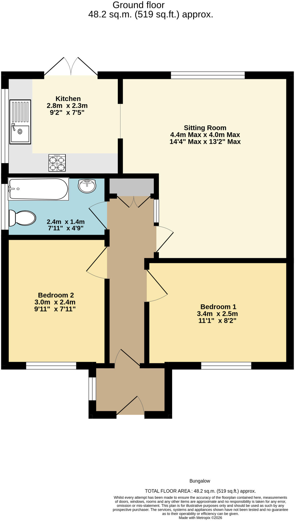 49, Castlefields, Tattenhall floorplan