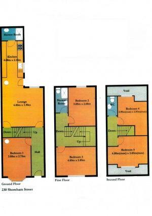 230 Shoreham Street, City centre floorplan