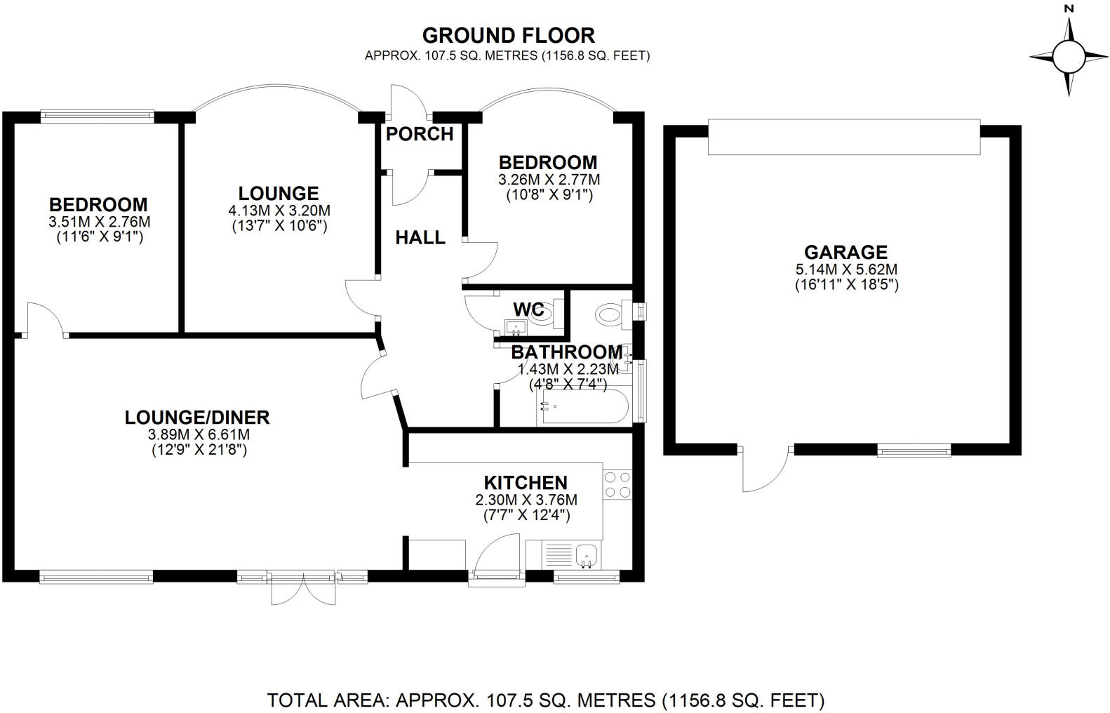 Coniston Road, Barnehurst, Bexleyheath, Kent DA7 6PX floorplan