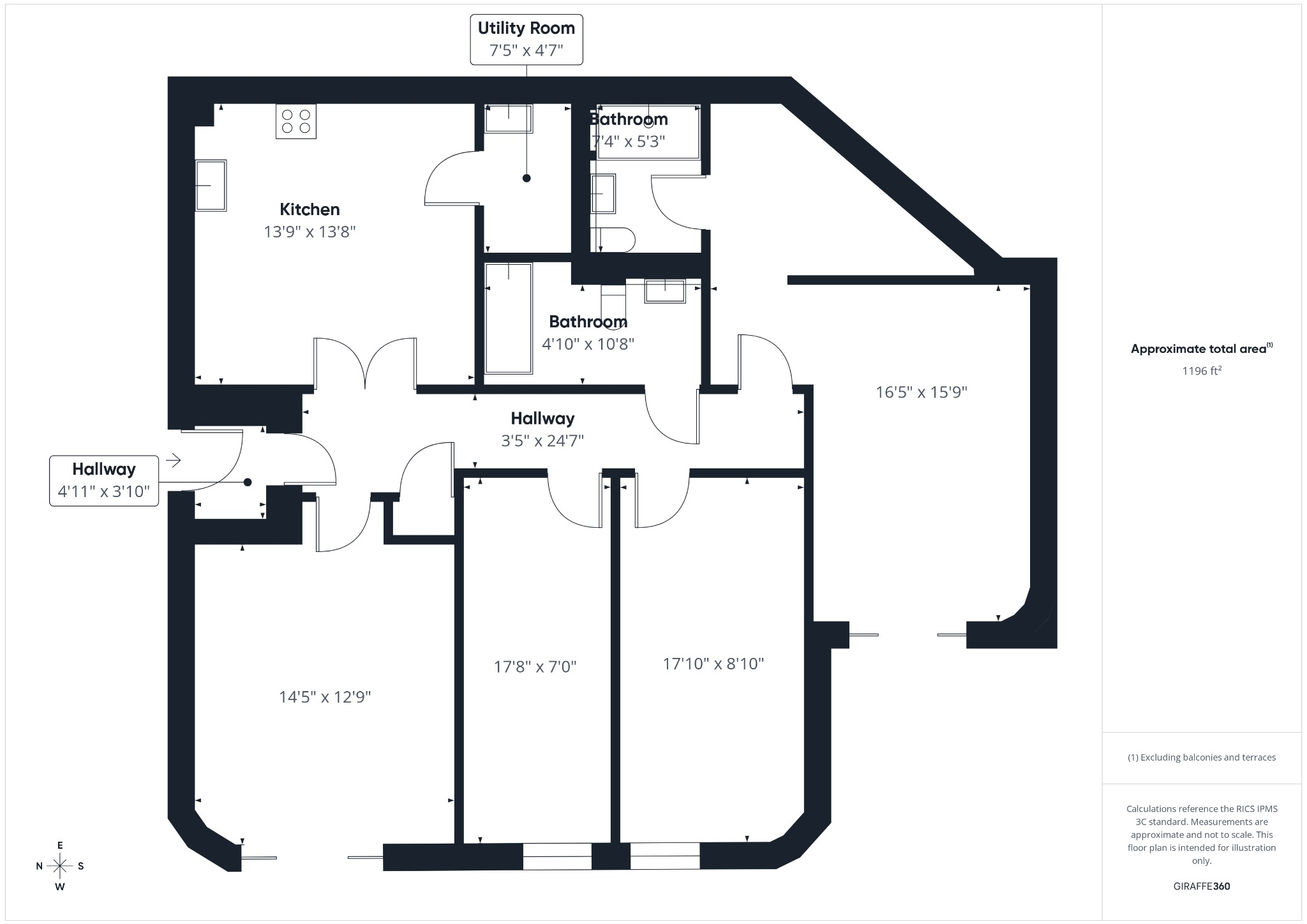 63 Broadwater Down, Tunbridge Wells, Kent, TN2 floorplan