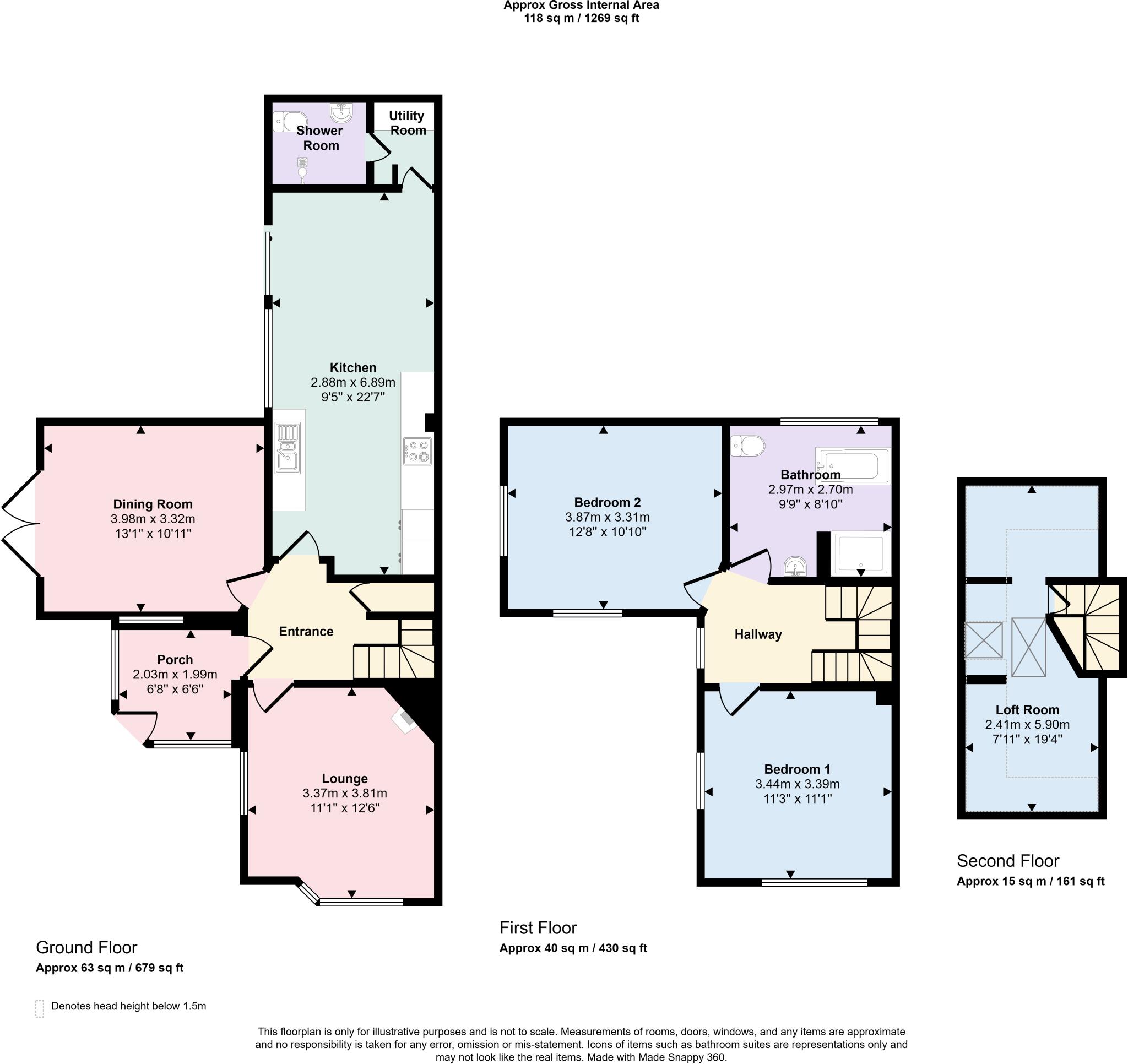 Earlham Drive, Parkstone, Poole, Dorset, BH14 floorplan