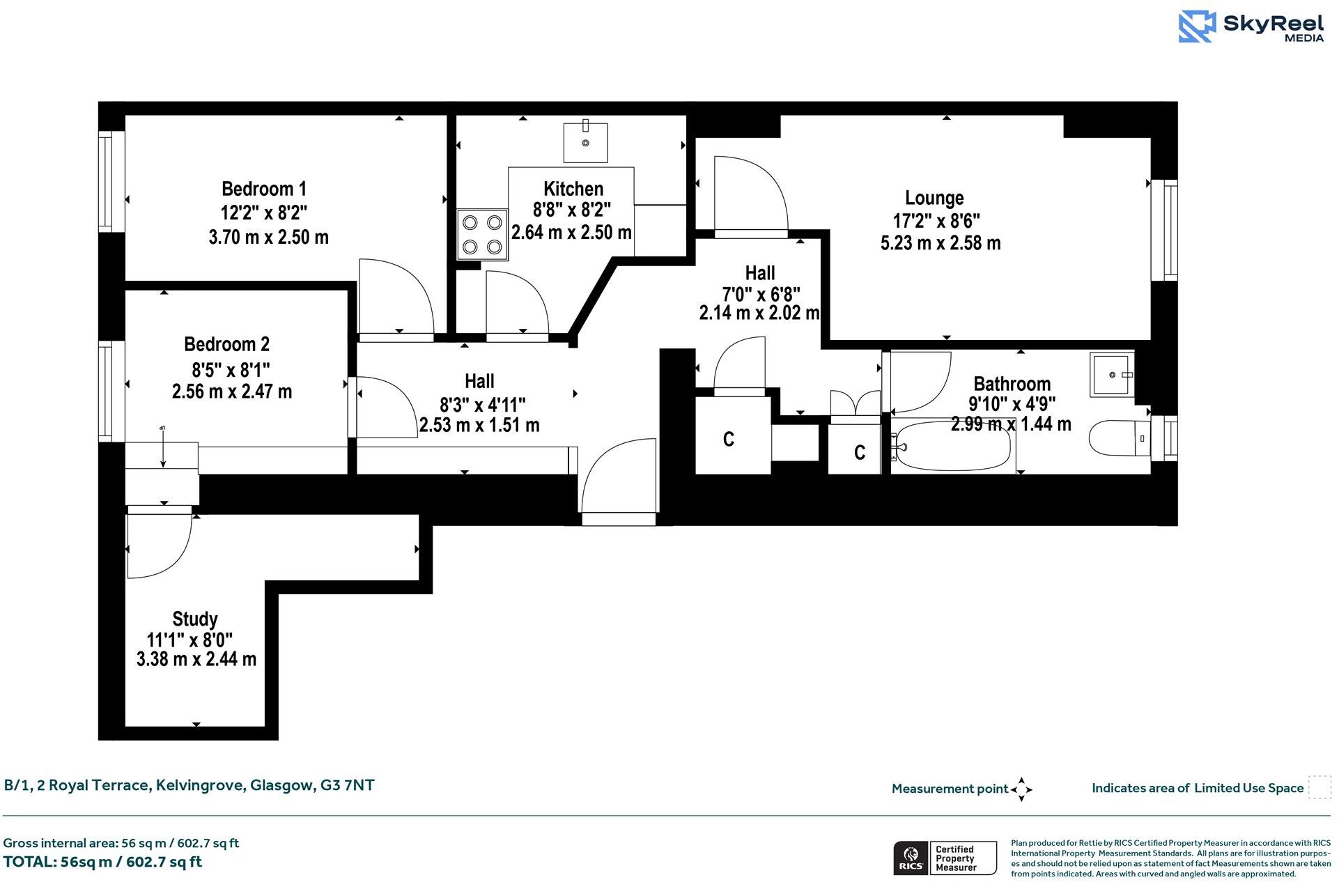 Royal Terrace, Kelvingrove, Glasgow floorplan