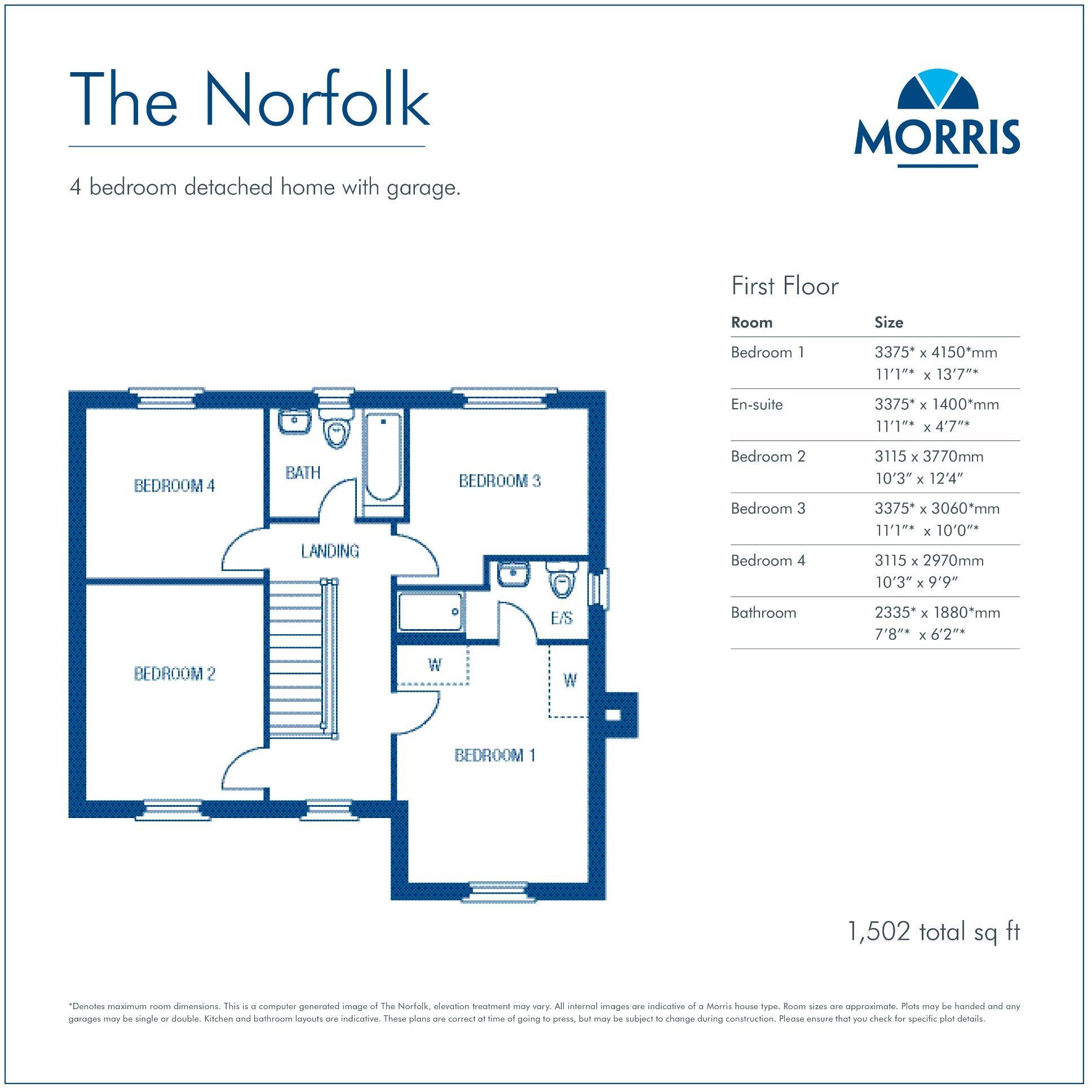 Prince's Meadows
Kirkham
PR4 2DZ floorplan
