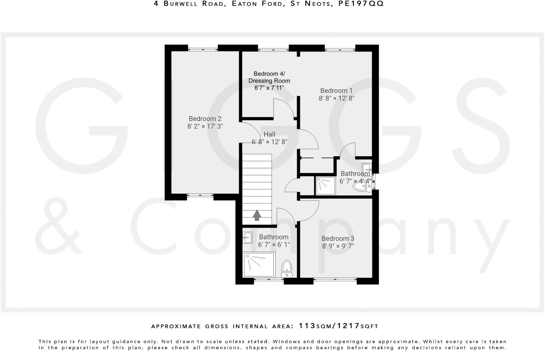 Burwell Road, Eaton Ford, St. Neots, Cambridgeshire, PE19 7QQ floorplan