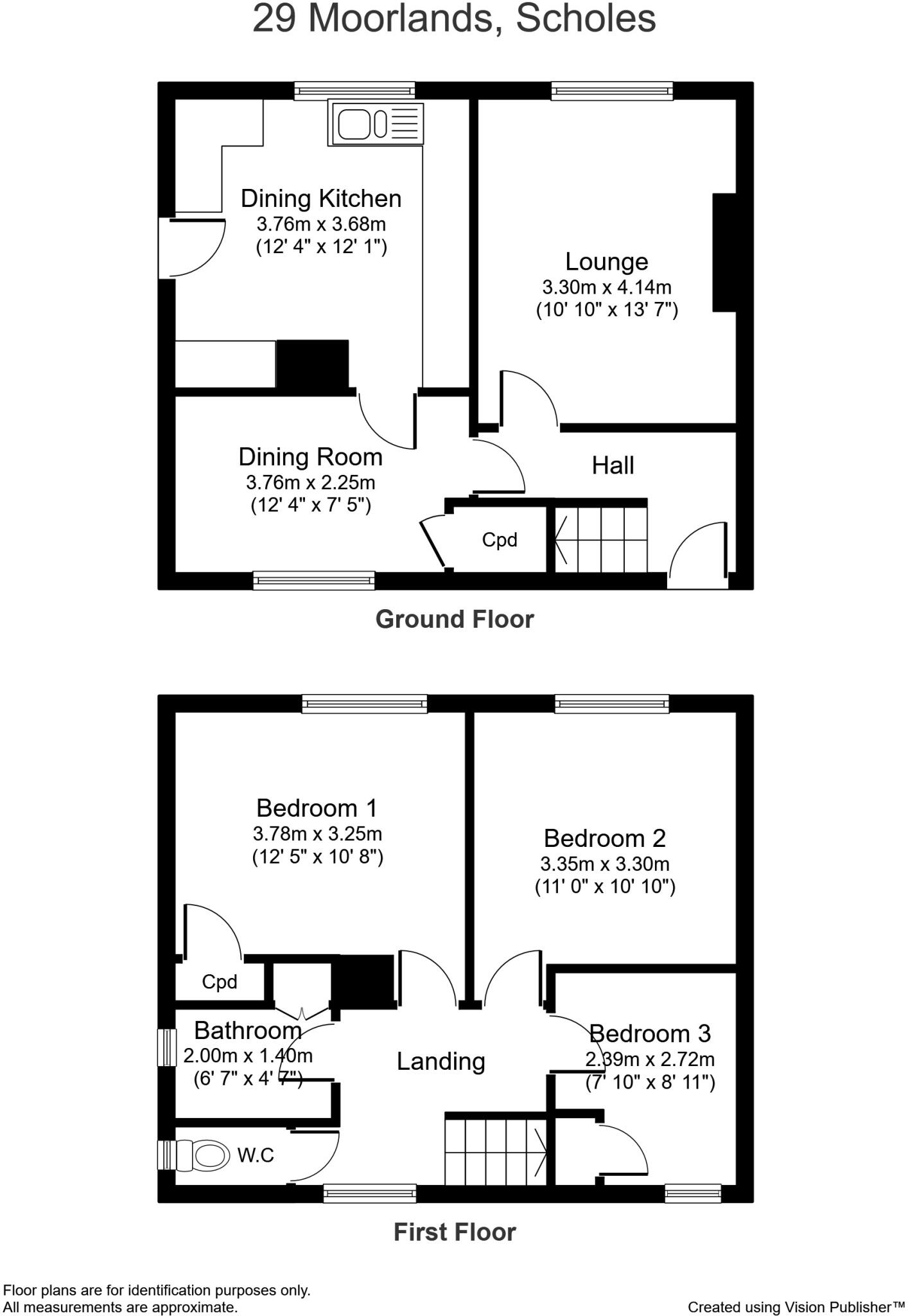 Moorlands, Scholes, Holmfirth, HD9 floorplan