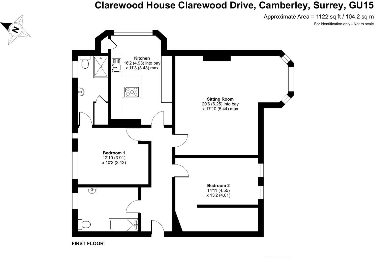 Clarewood Drive, Camberley, Surrey, GU15 floorplan