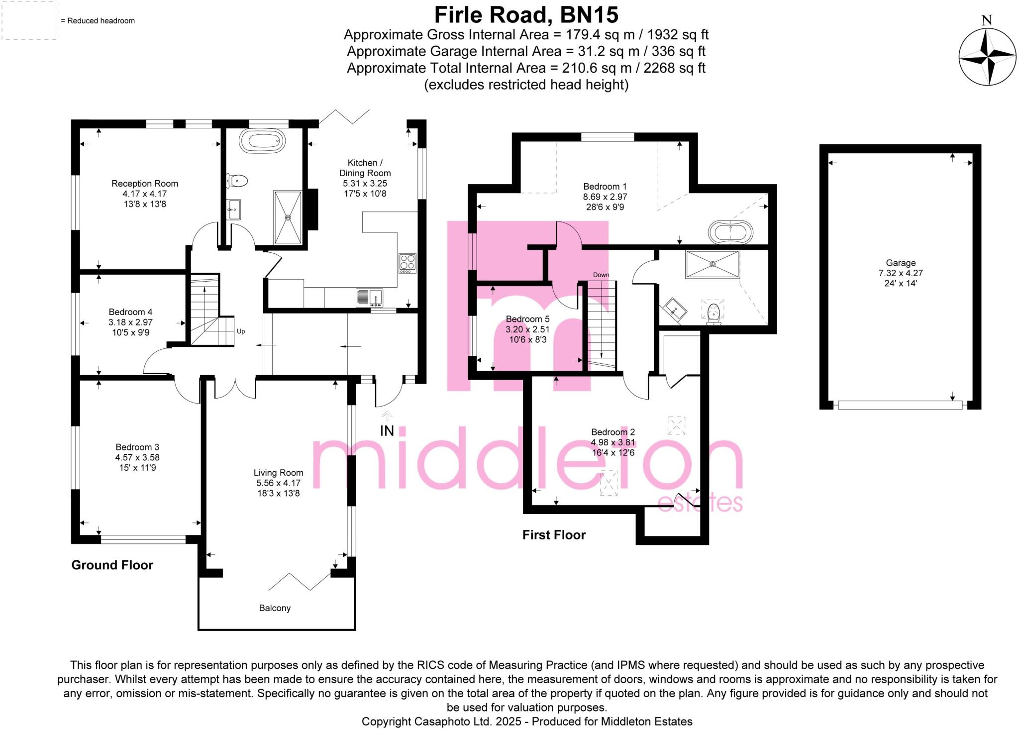 Firle Road, Lancing, West Sussex, BN15 floorplan