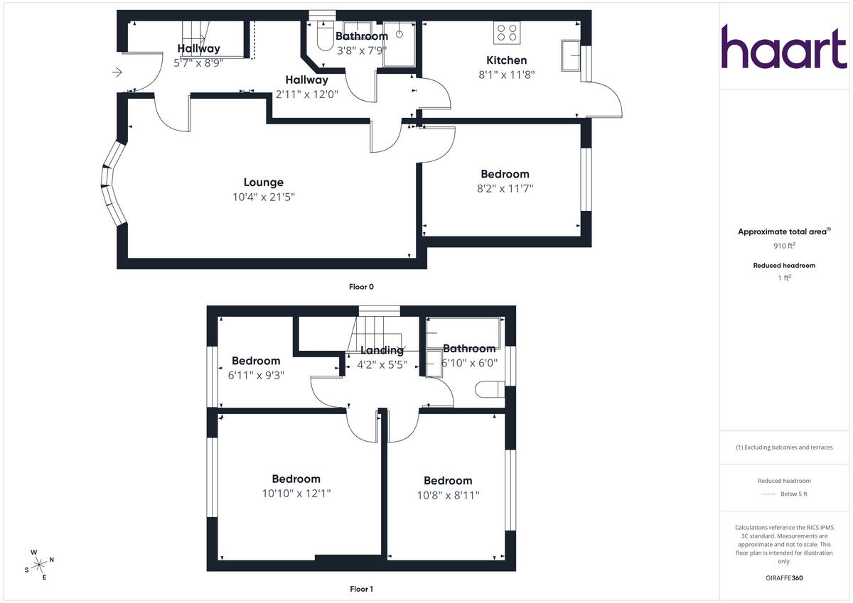 Stuart Crescent, Hayes floorplan