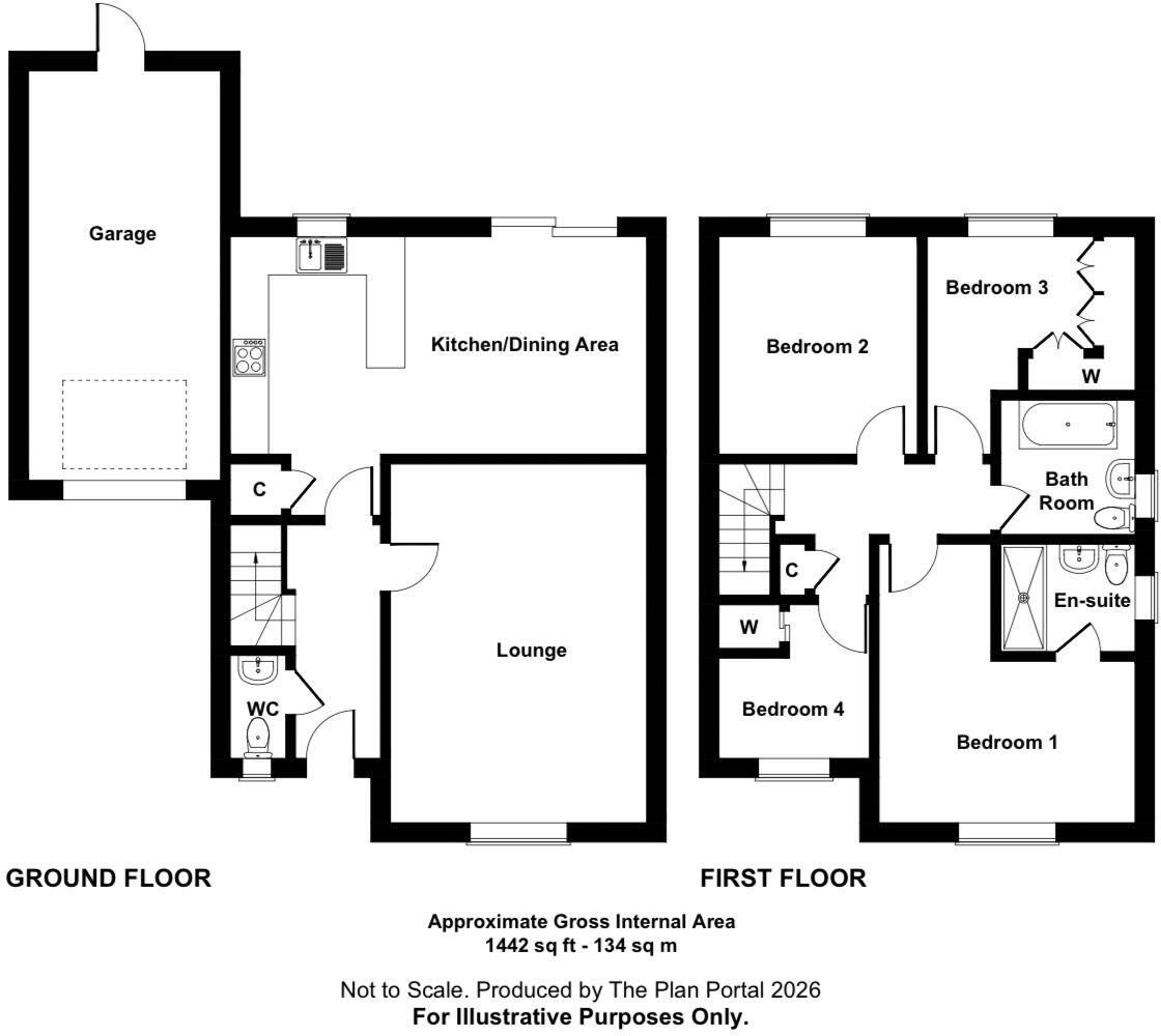 A Stylish Home Set In A Sought After Kings Hill Development - Vernon Close floorplan