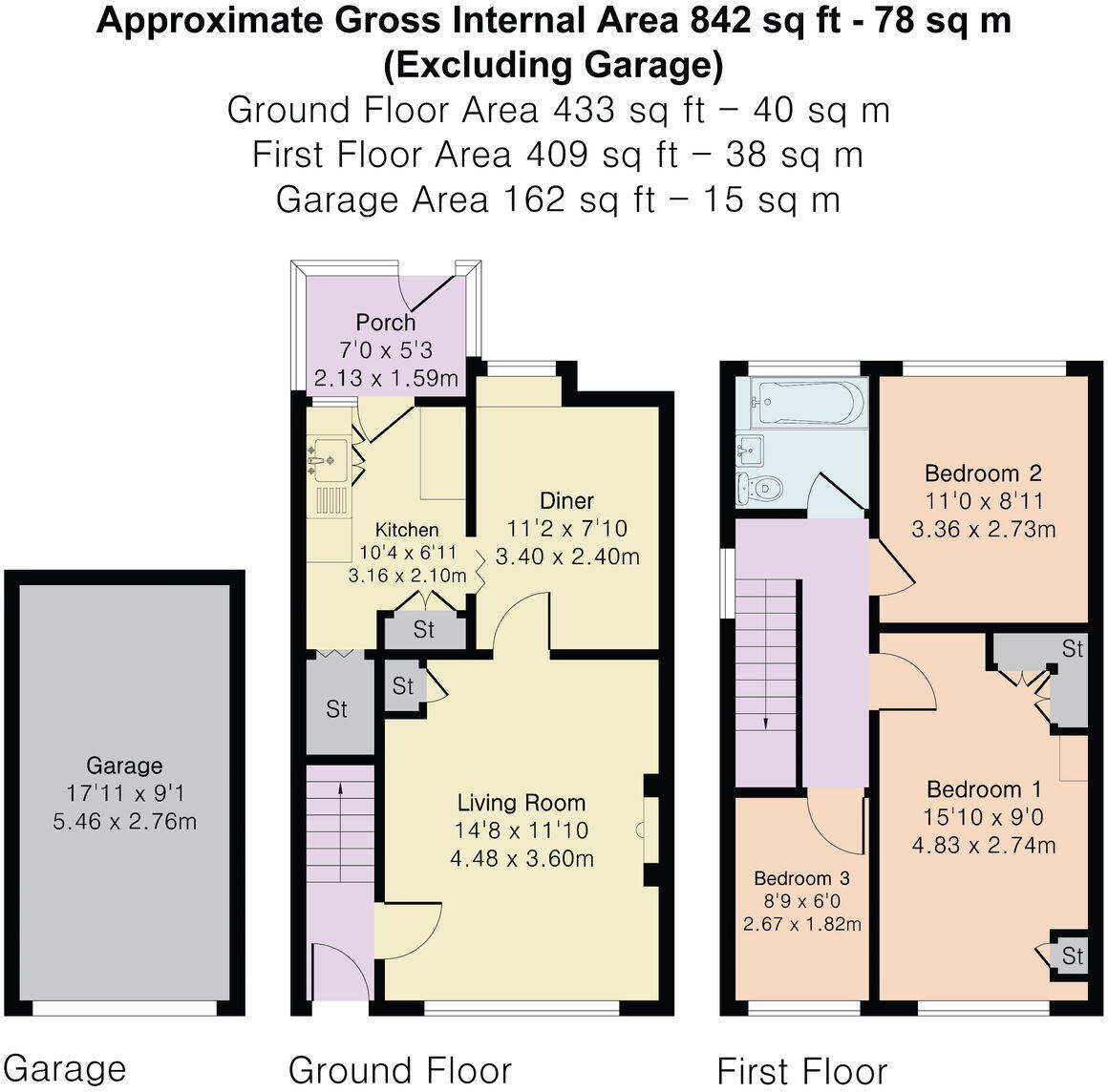 12 Parklands Drive, Triangle HX6 3NP floorplan