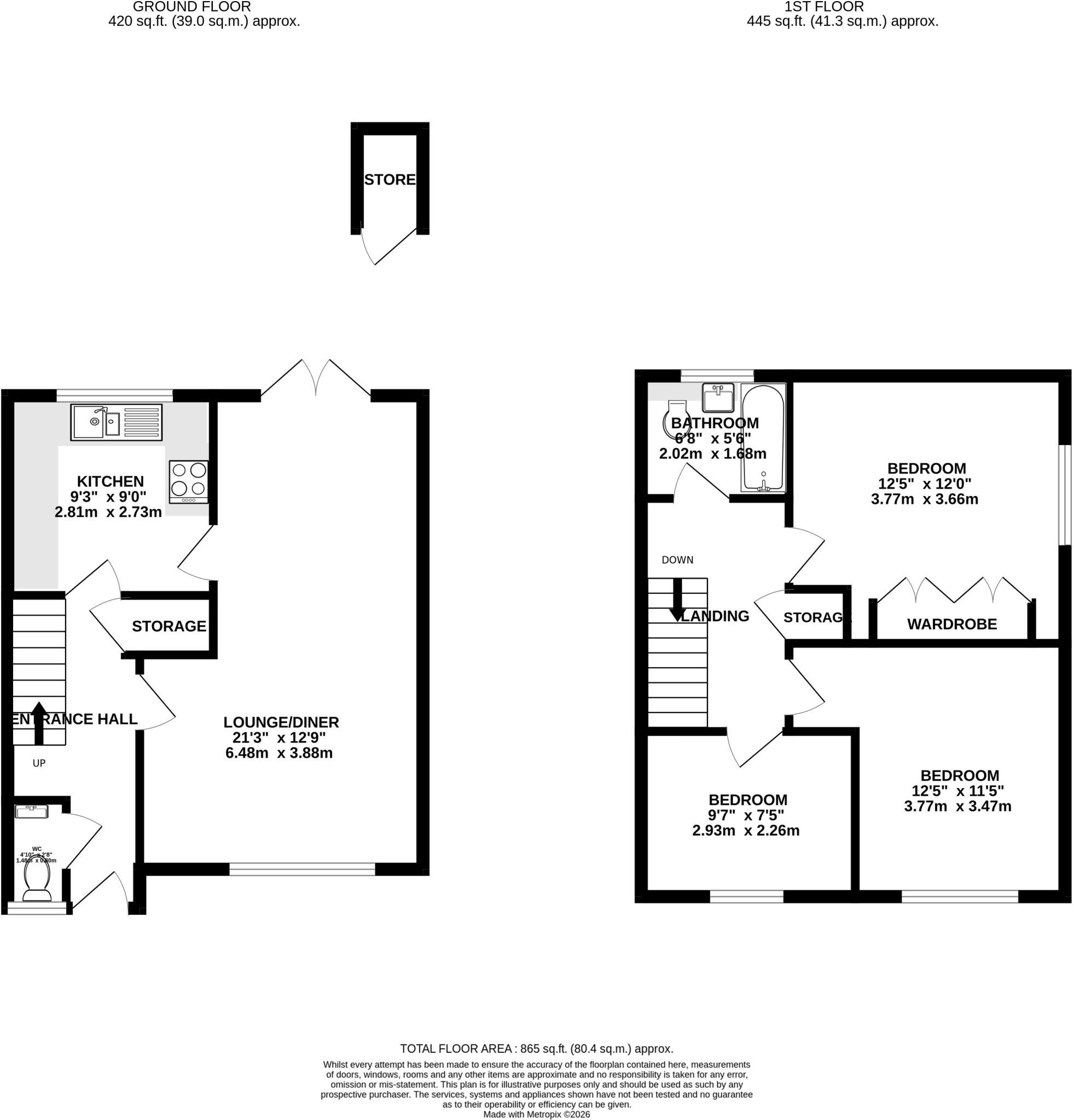 Radburn Court, Dunstable, Bedfordshire, LU6 floorplan