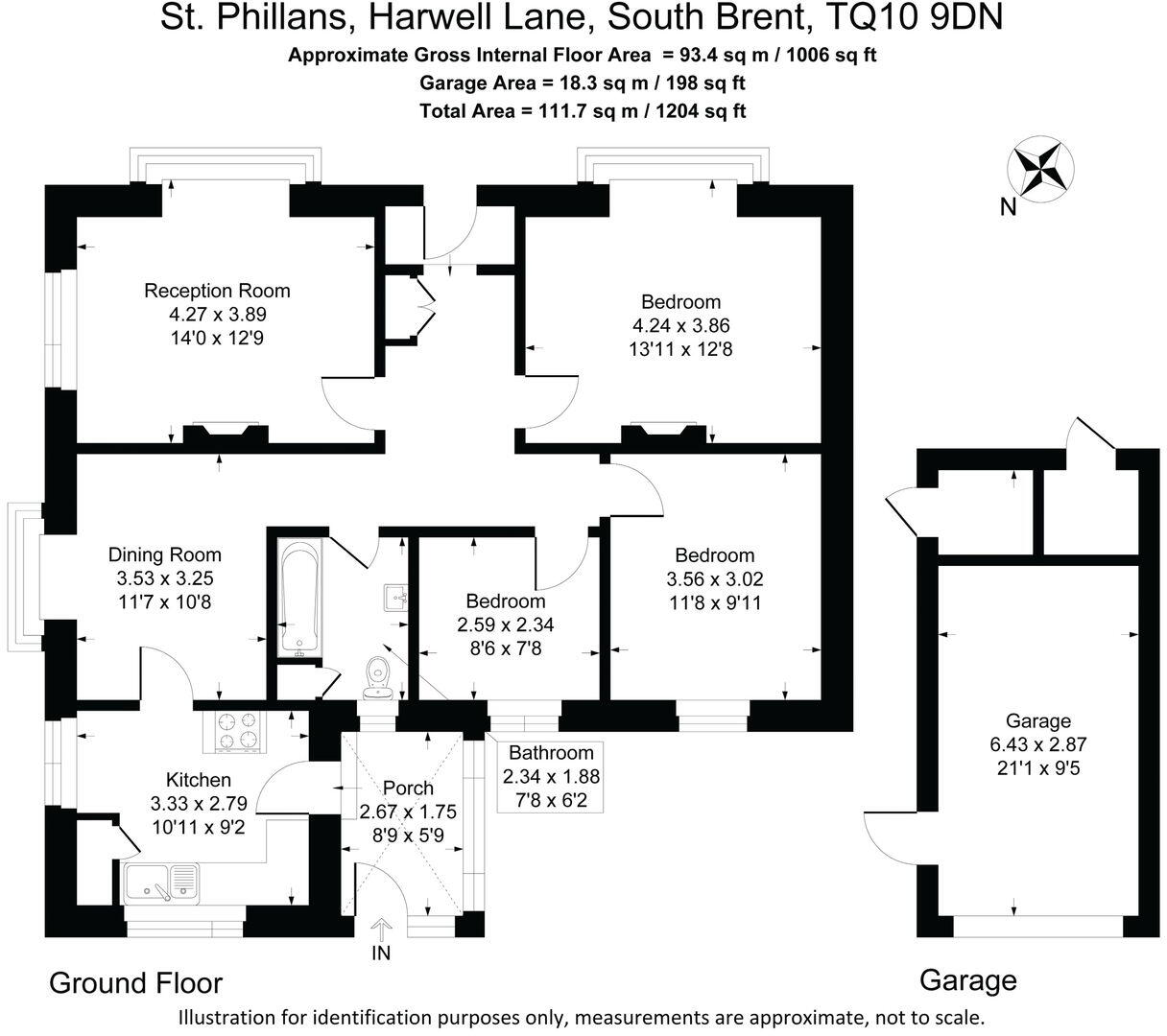 Harwell Lane, South Brent floorplan