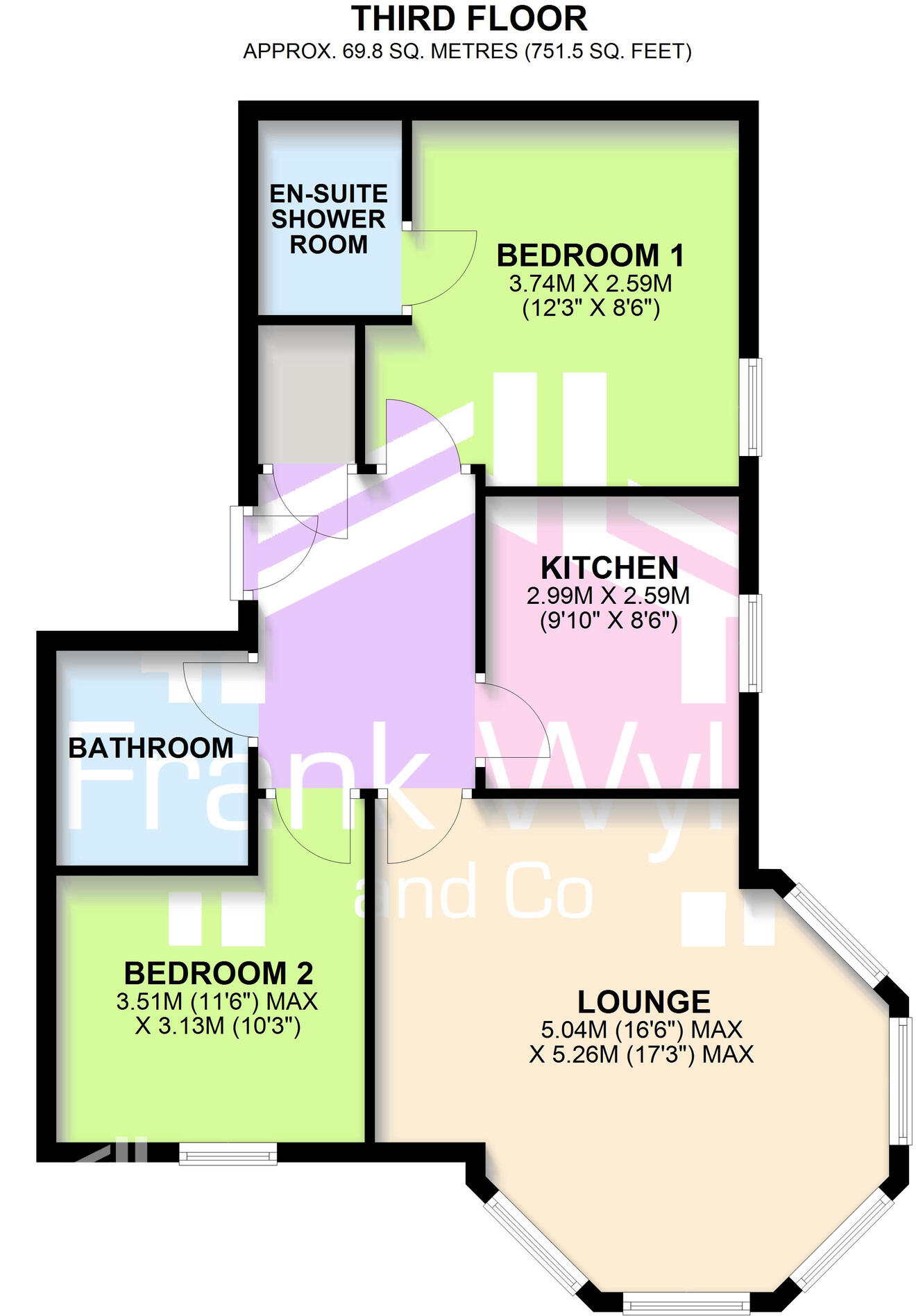 Flat 28, St. Georges Court, St. Georges Road, Lytham St. Annes, Lancashire floorplan