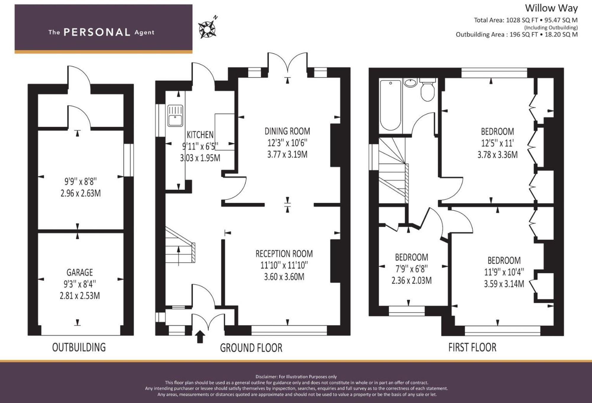Willow Way, Epsom, KT19 floorplan