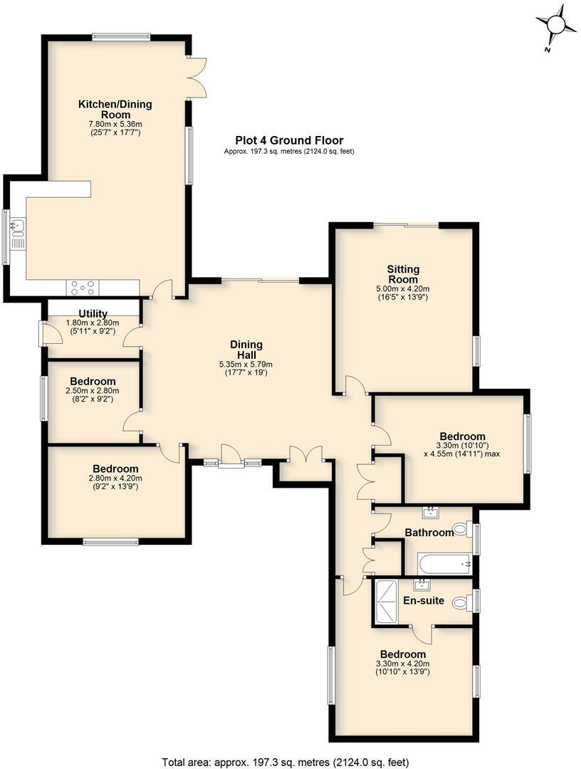 Hall Road, Brockdish floorplan