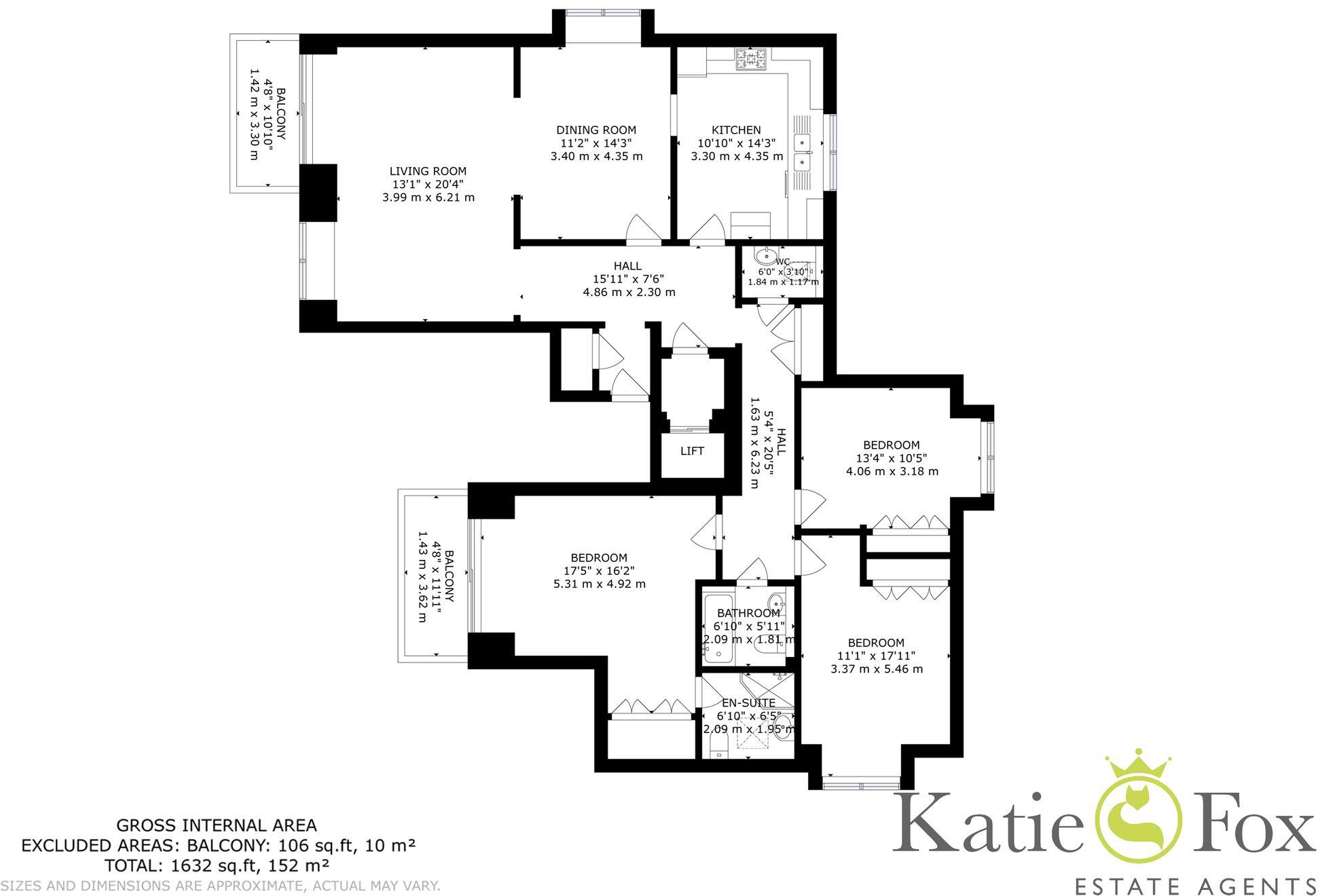 Warwick View, Belle Vue Road, BH14 floorplan