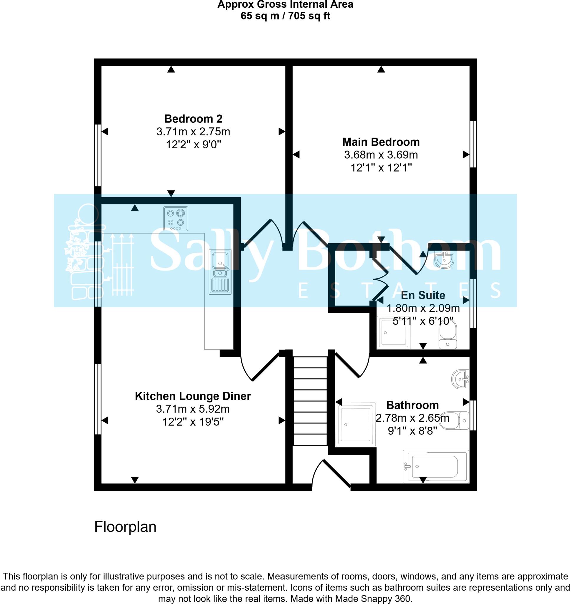 Smedley Street East, Matlock floorplan