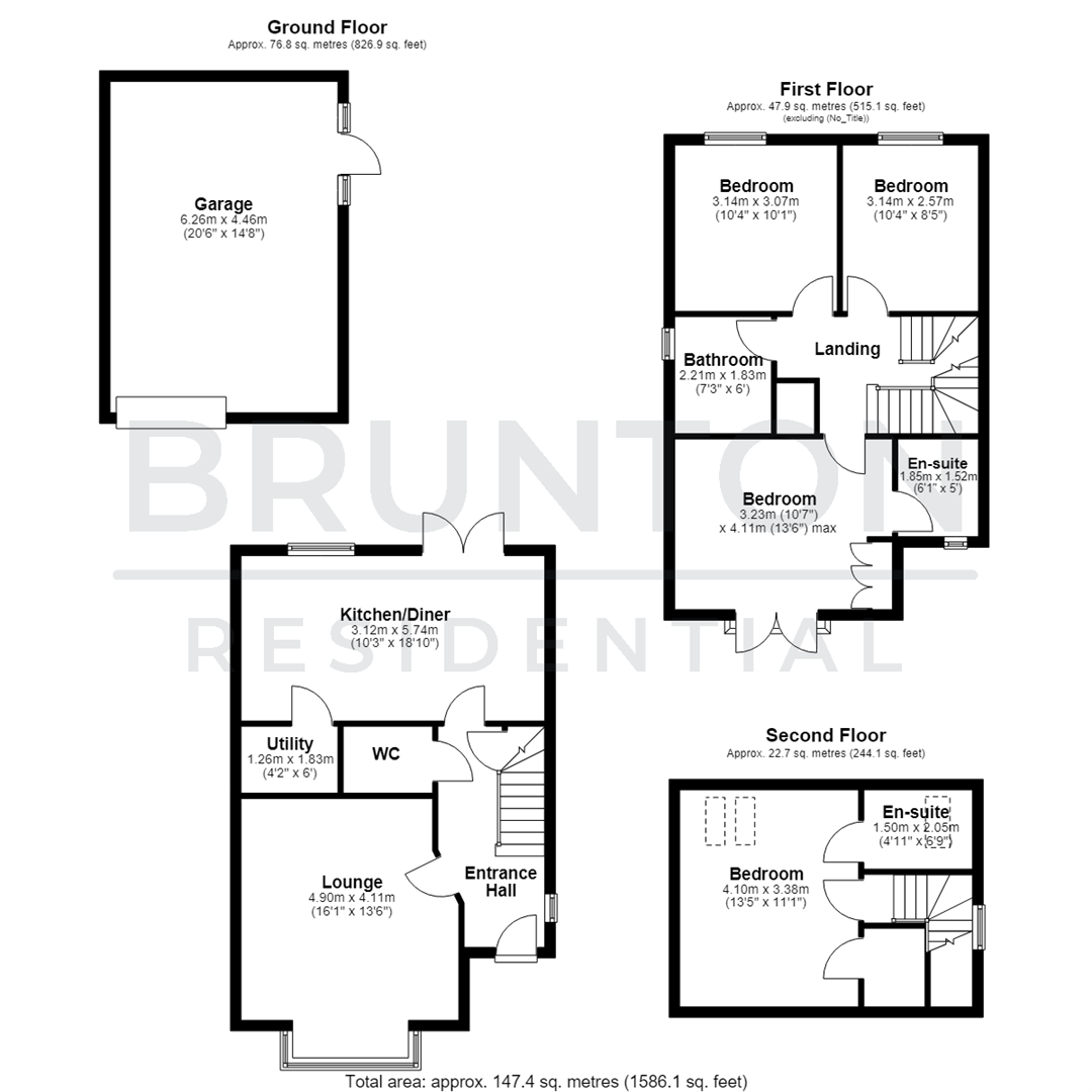 Greville Gardens, Great Park, NE13 floorplan