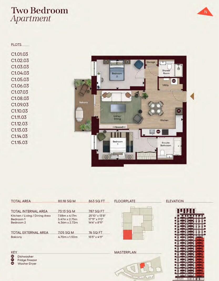 Verdean, Joseph Avenue, London, W3 floorplan