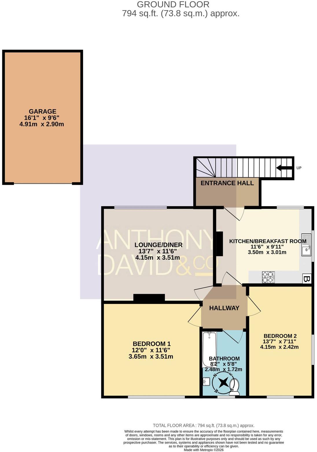 Phyldon Road, Parkstone, Poole, BH12 floorplan