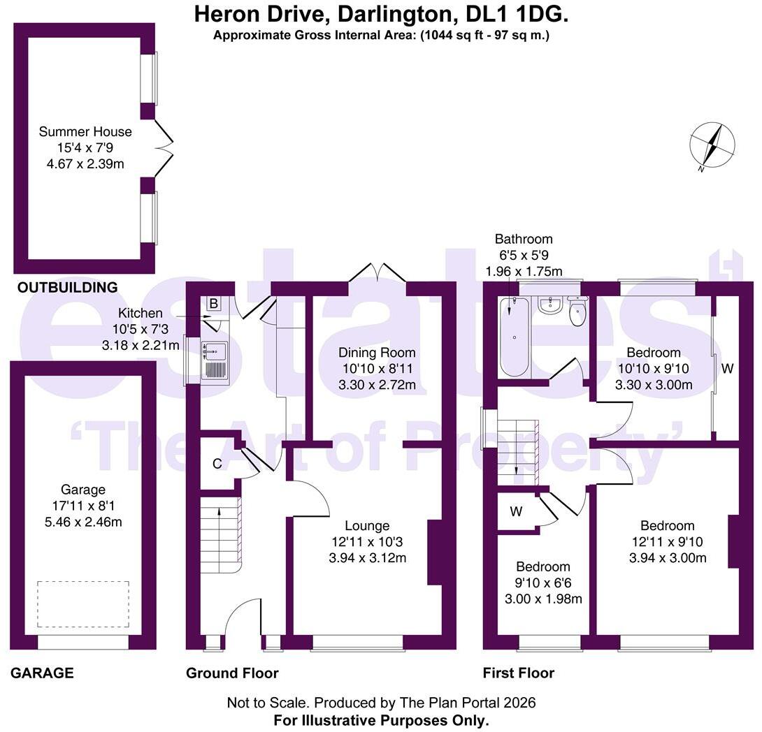 Heron Drive, Darlington, DL1 1DG floorplan