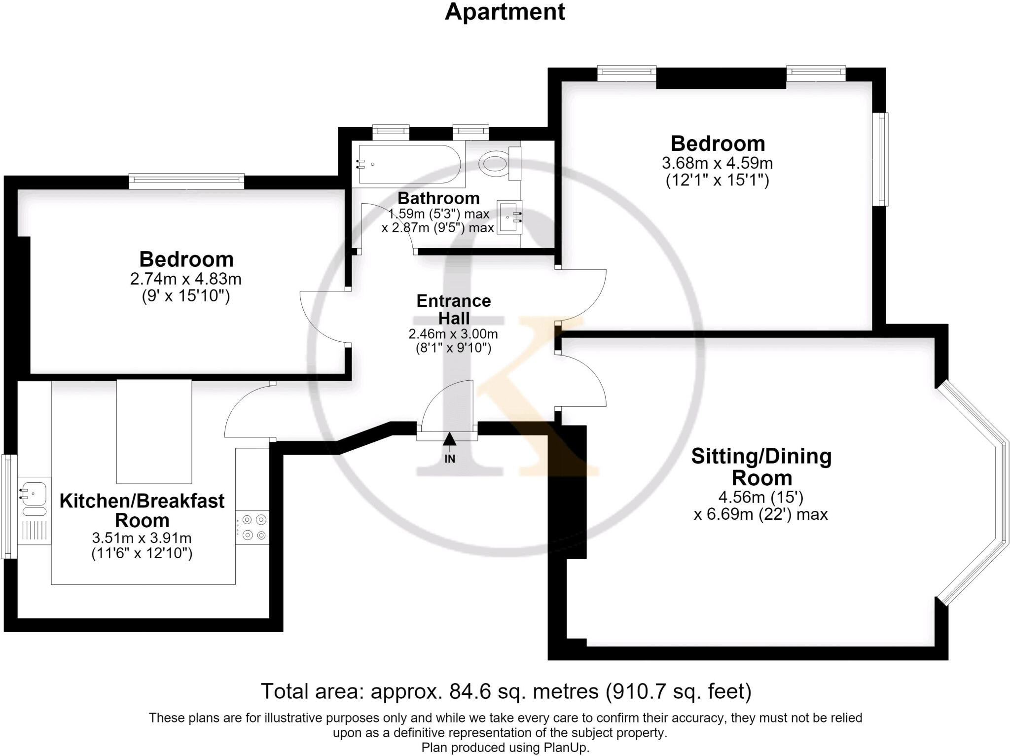 Kent Road, Southsea  floorplan