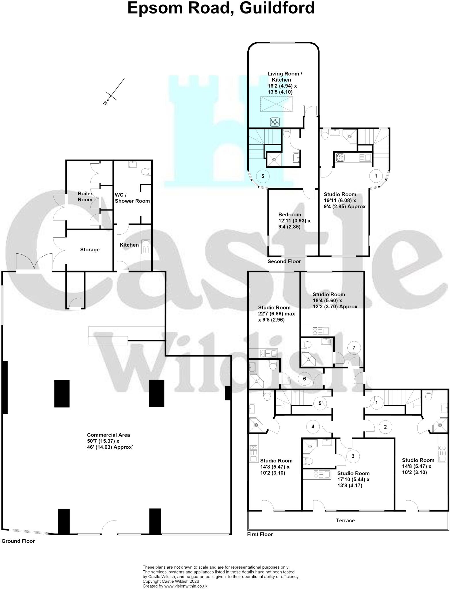 Sanford Mews, Epsom Road, Guildford, Surrey floorplan