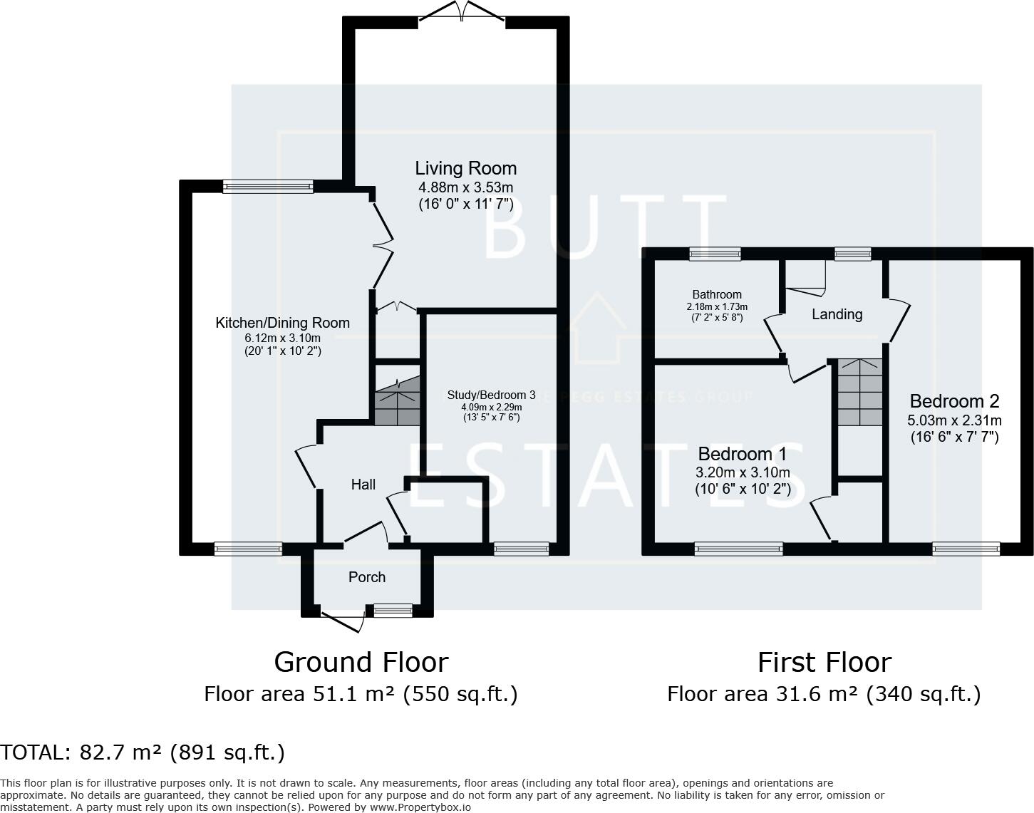 Elm Close, Exeter floorplan