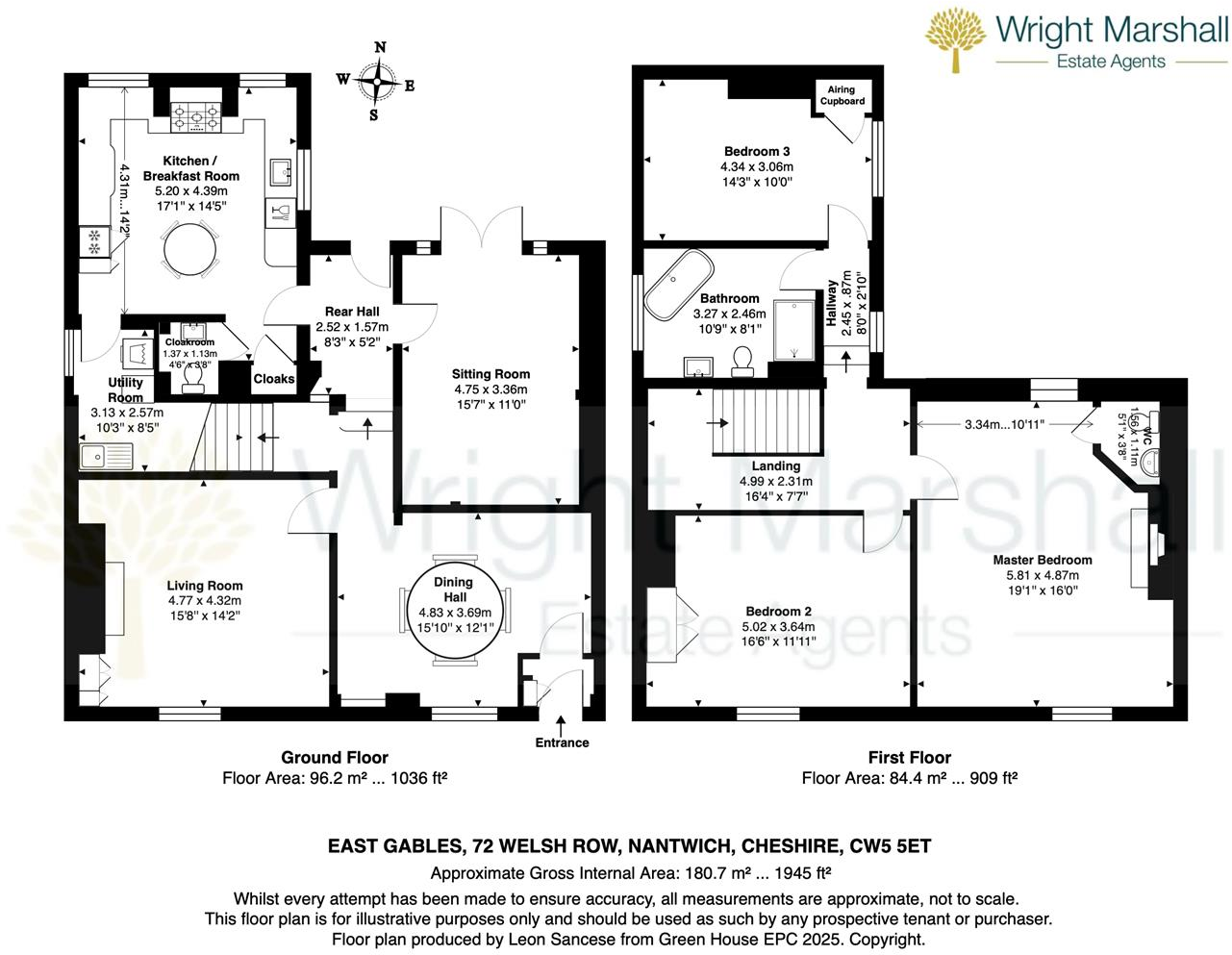 Welsh Row, Nantwich, Cheshire floorplan