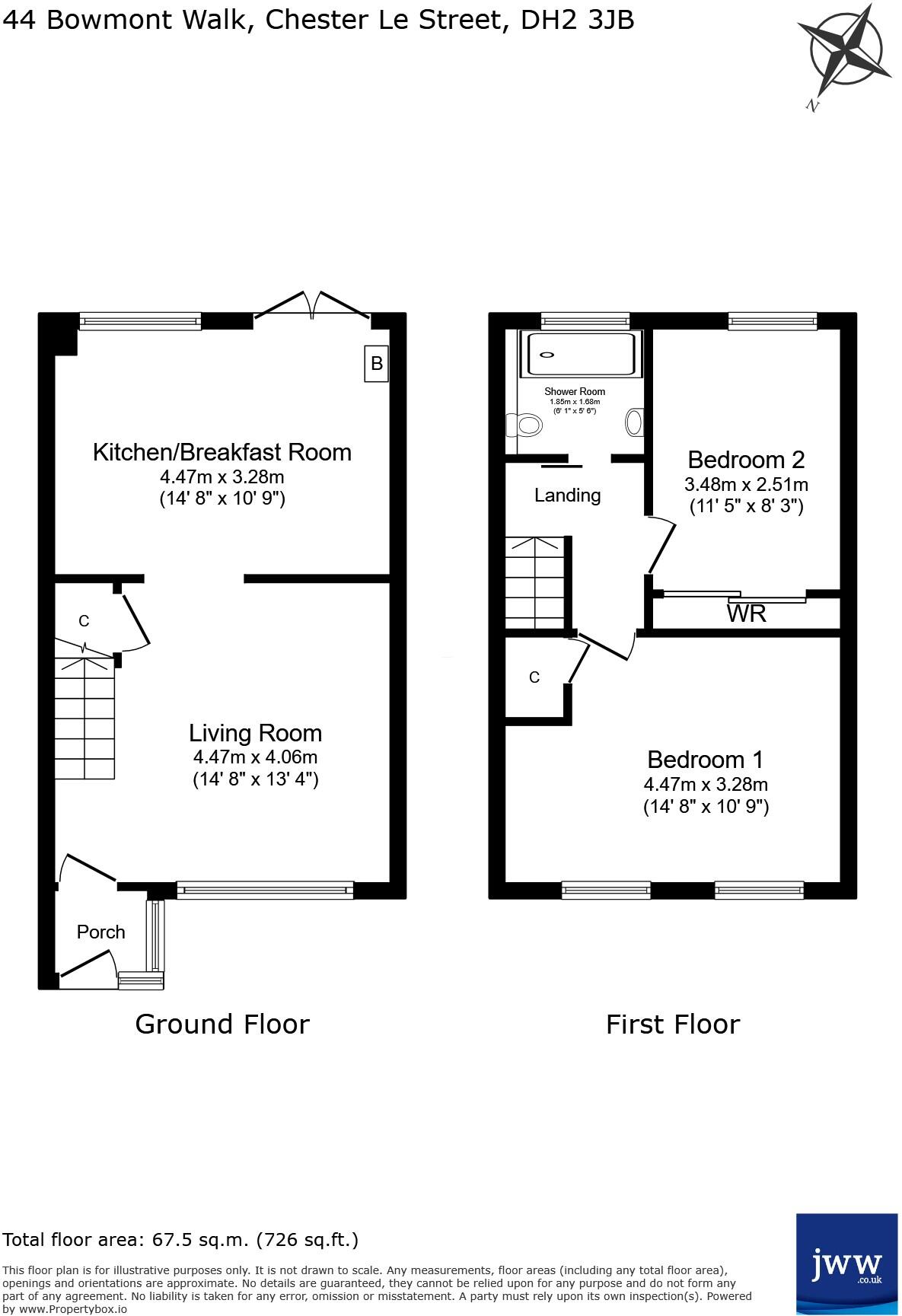 Bowmont Walk, Chester Le Street, County Durham, DH2 floorplan