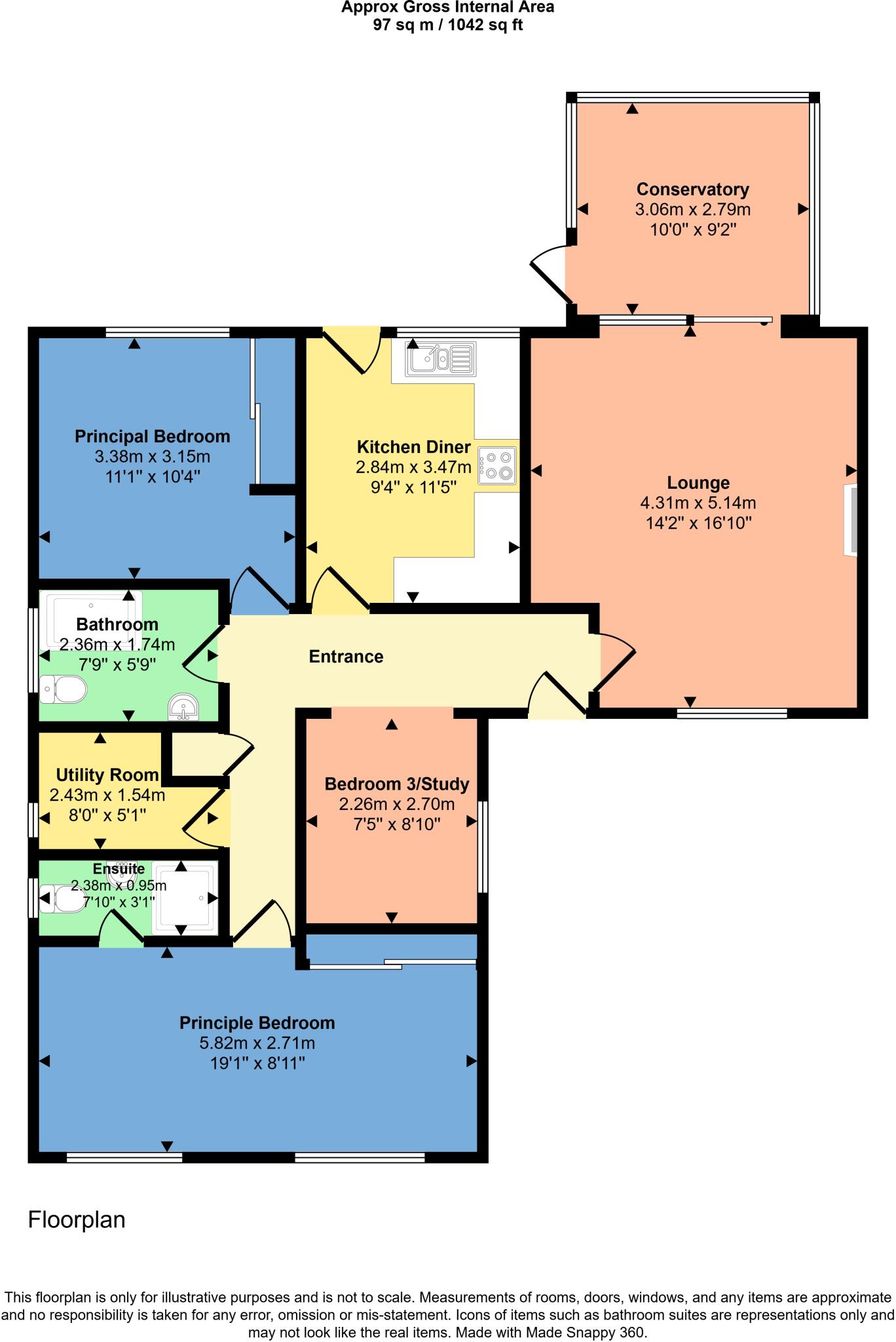 12, Quarry Close, Bude, Cornwall, EX23 floorplan