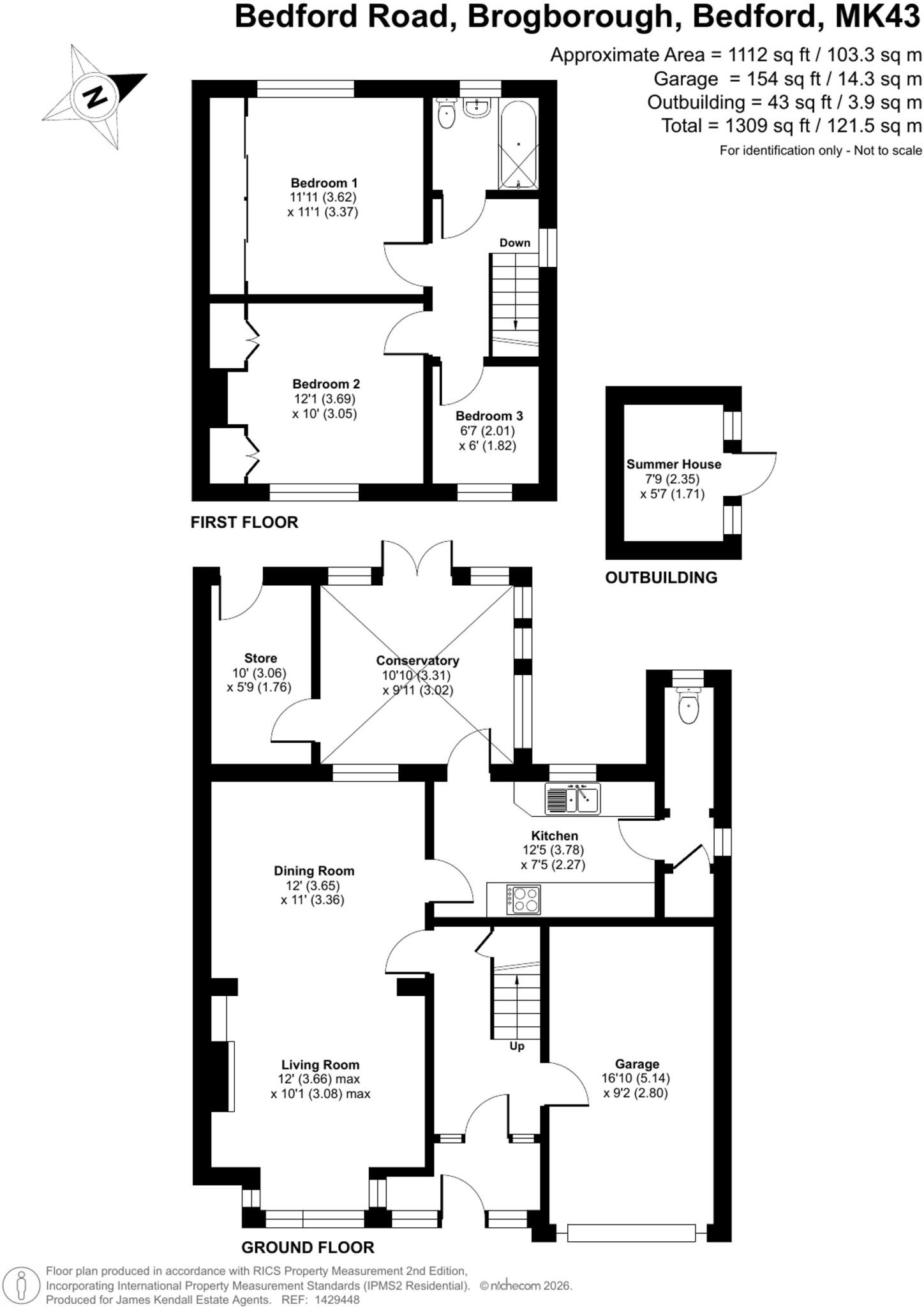 Bedford Road, Brogborough, MK43 floorplan