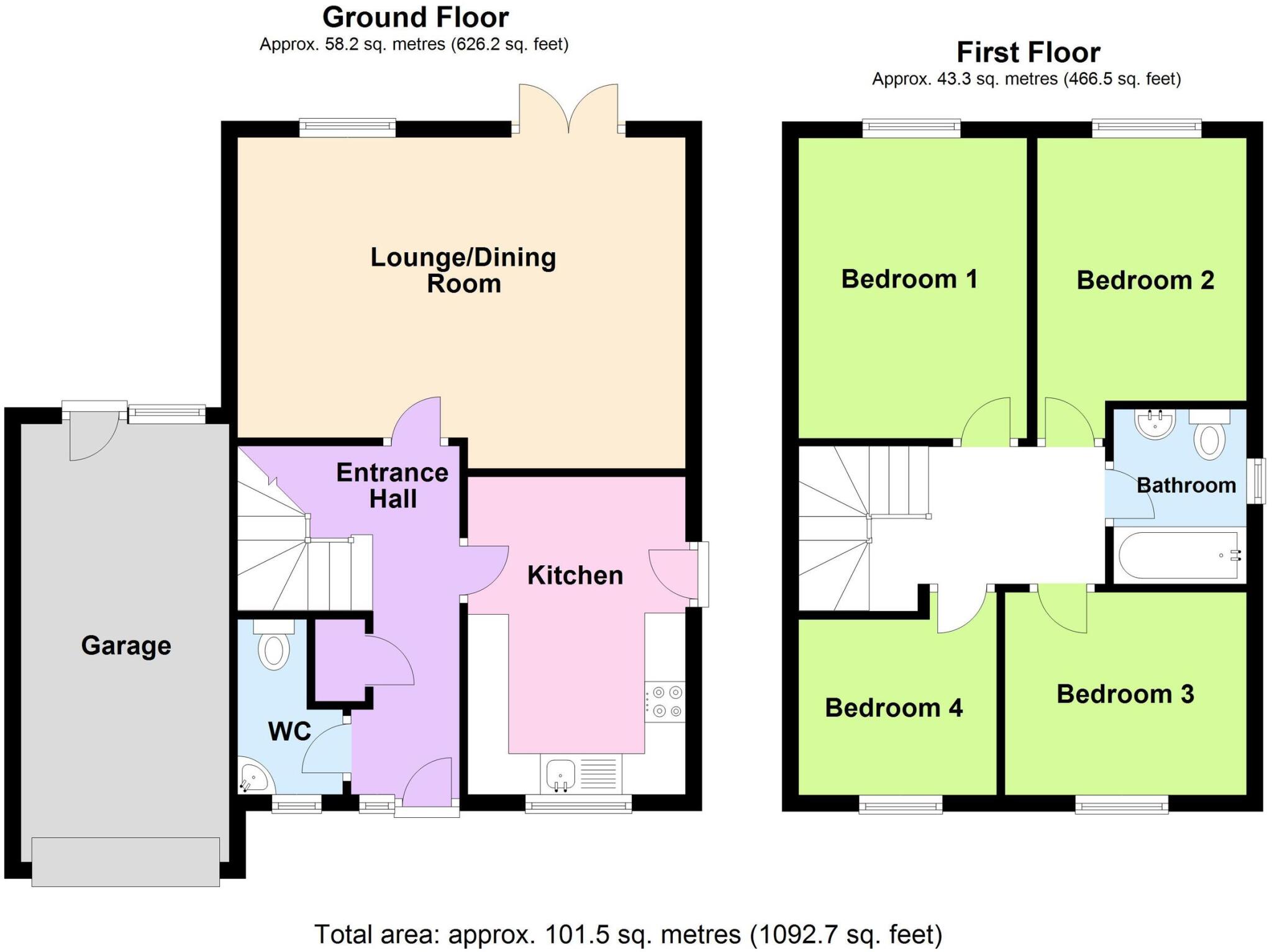 Hibbs Close, Marshfield, South Glos floorplan