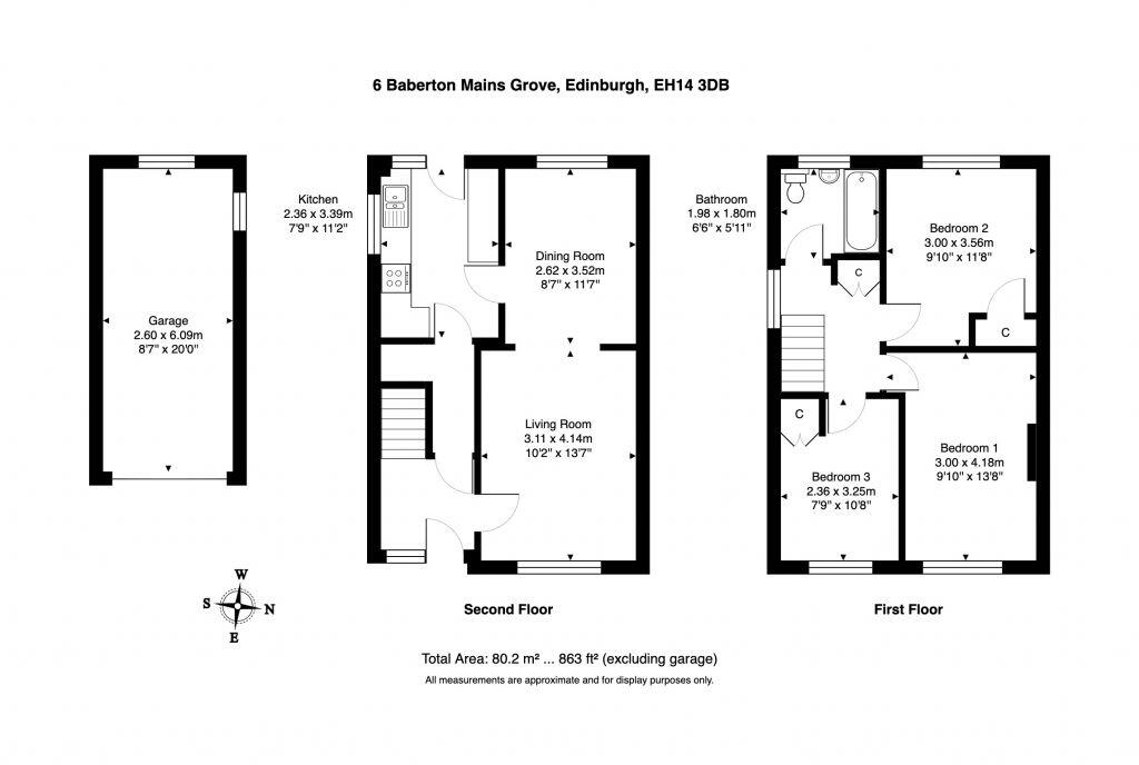 6 Baberton Mains Grove, Edinburgh, EH14 3DB floorplan