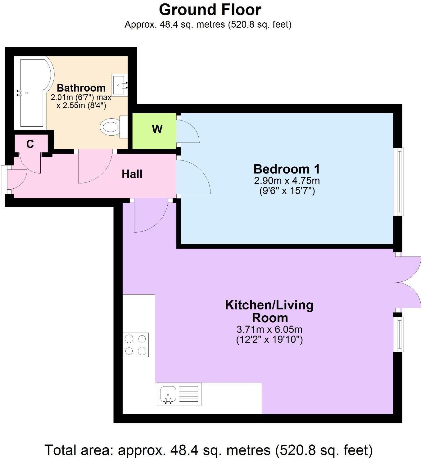 Monterey Court, Chalk Hill, Southampton floorplan