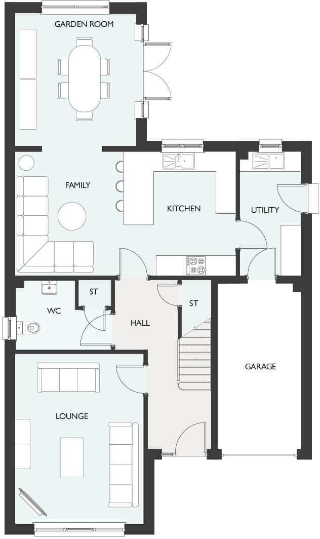 Nethershiel Road,
East Calder,
EH53 0WP floorplan