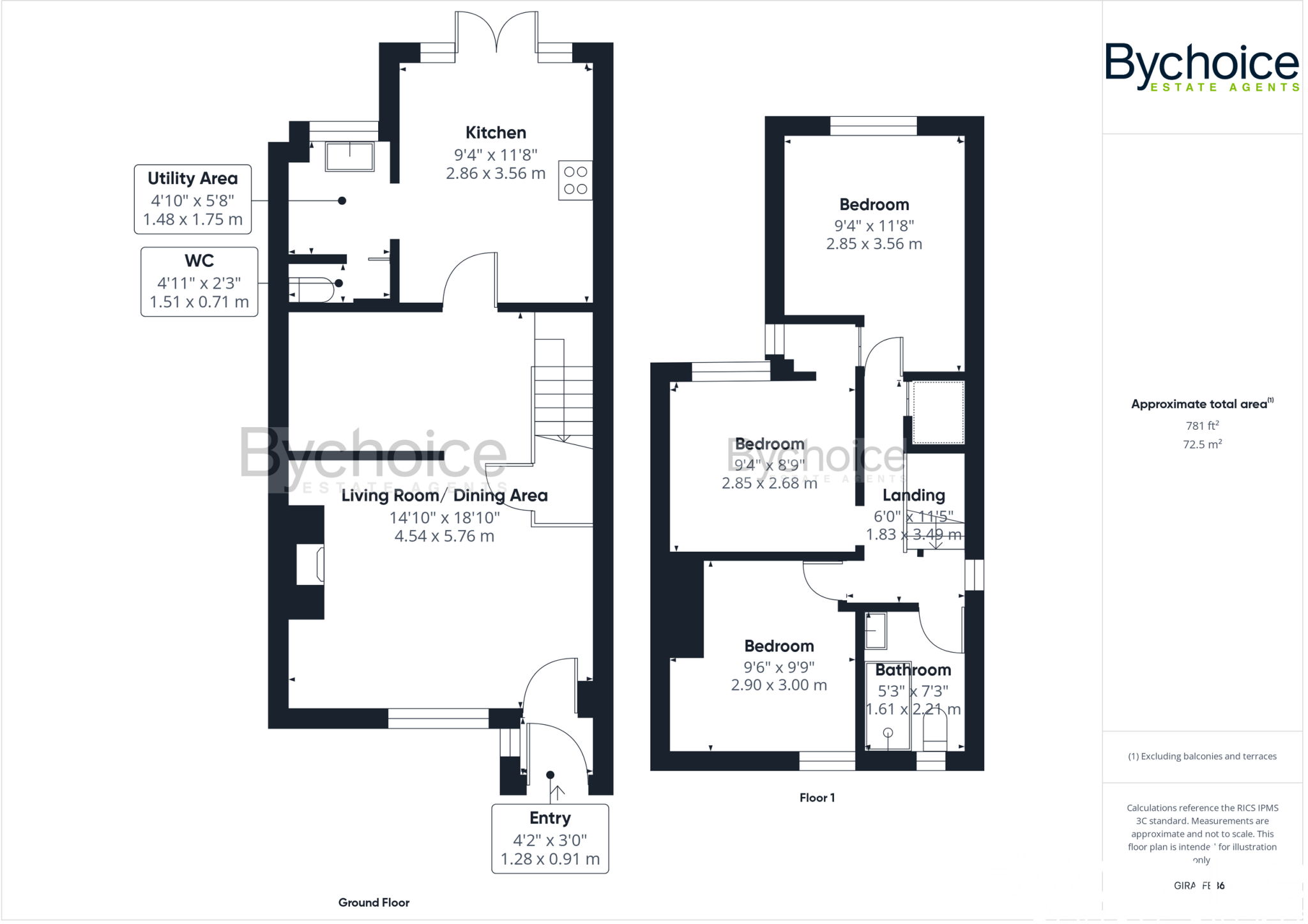 Railway Terrace, Kedington, Suffolk floorplan