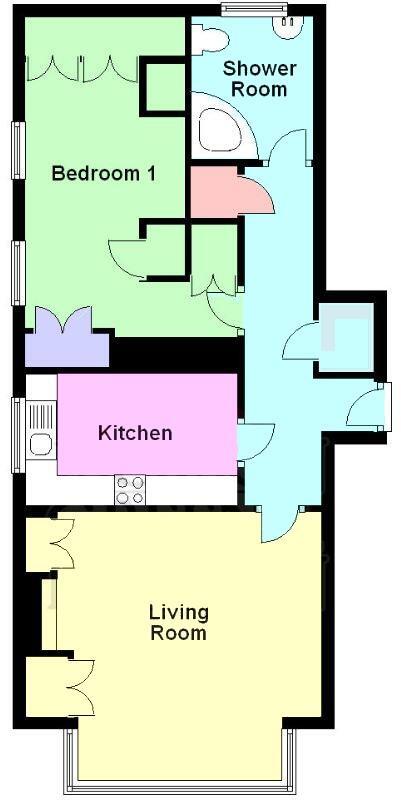 Flat 2, 55 Bargate, Grimsby floorplan