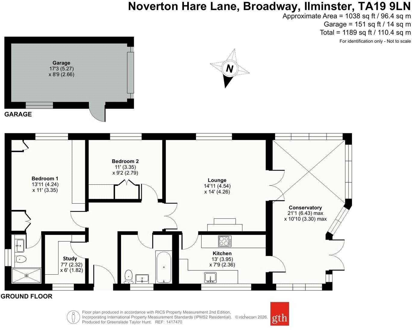 Hare Lane, Broadway, Ilminster, Somerset, TA19 floorplan