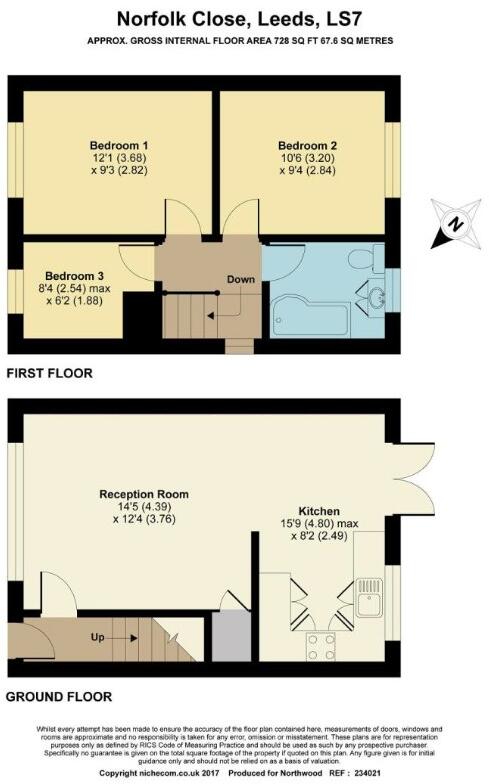 Norfolk Close, Chapel Allerton, Leeds, LS7 floorplan