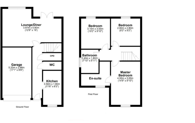The Lanes, Darlington, DL2 floorplan