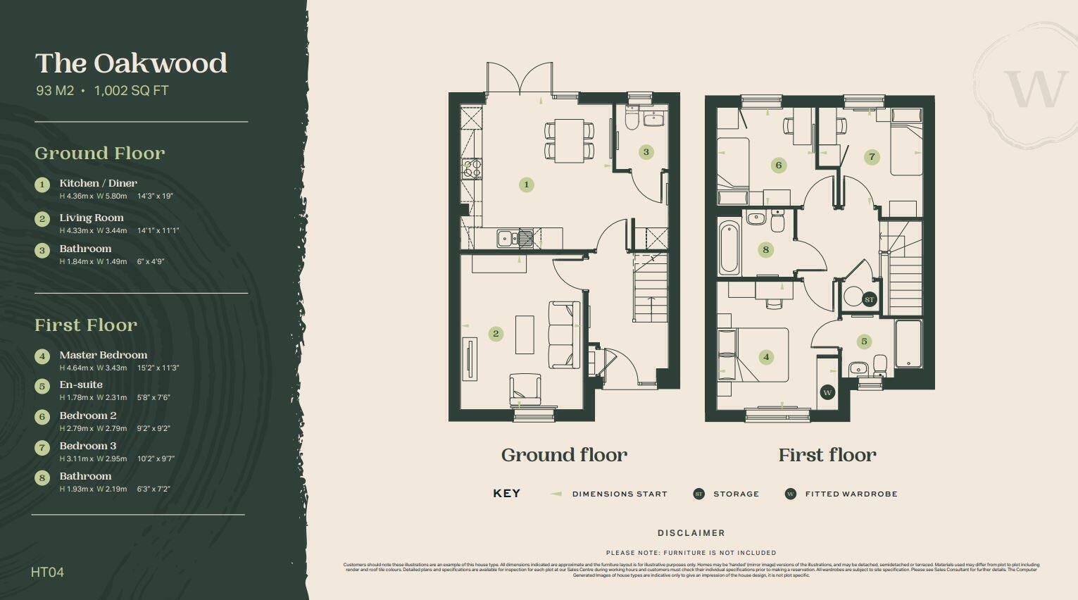 Eredine Crescent, Shenley Wood, Milton Keynes floorplan