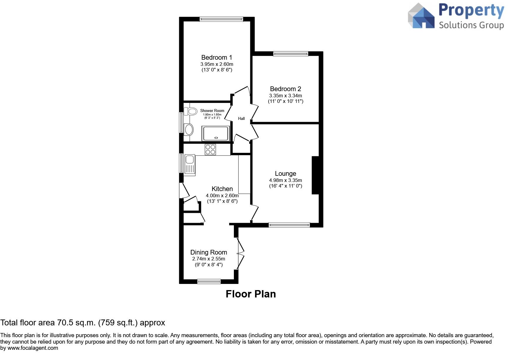 Bari Close, Barnsley, South Yorkshire, S73 floorplan