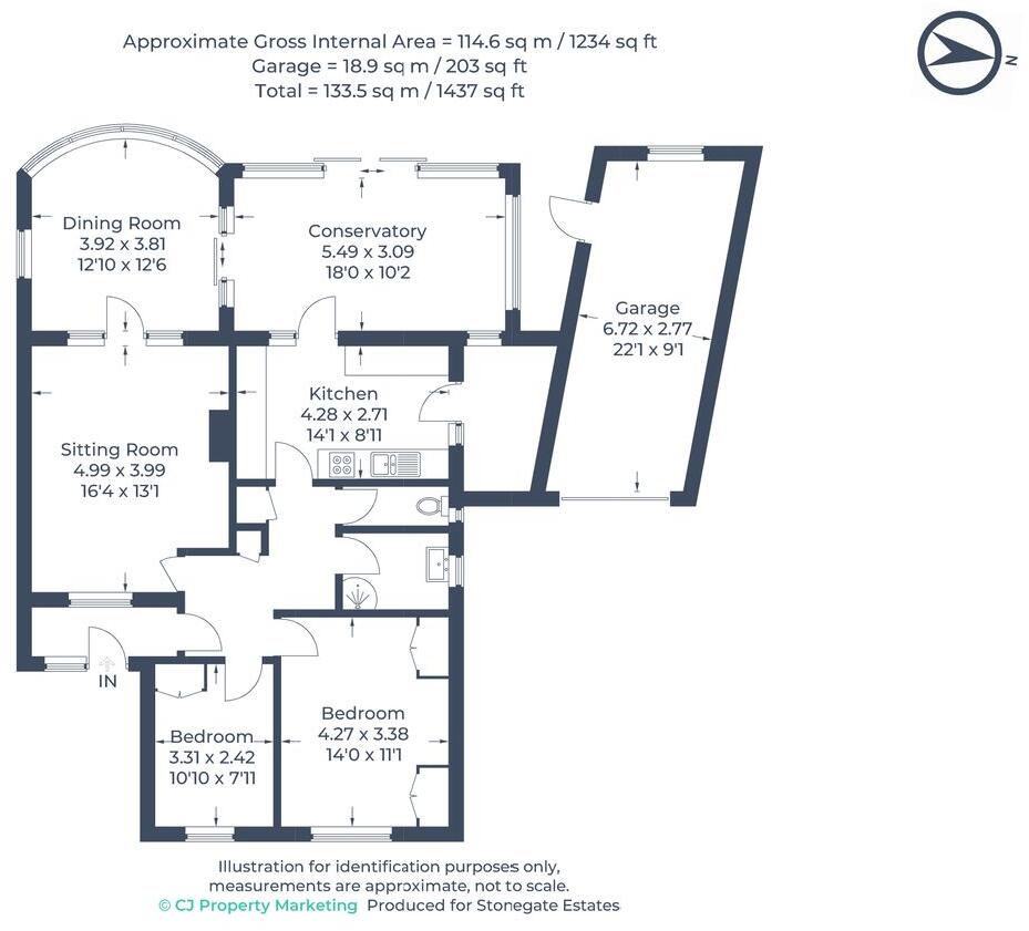 Meadow Way, Hitchin, SG5 floorplan